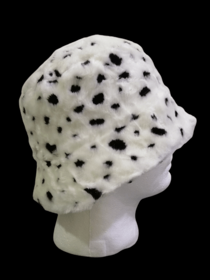 Disney Dalmatian white coat marked with black Fleece Hat Size ONE SIZE - 2 Thumbnail