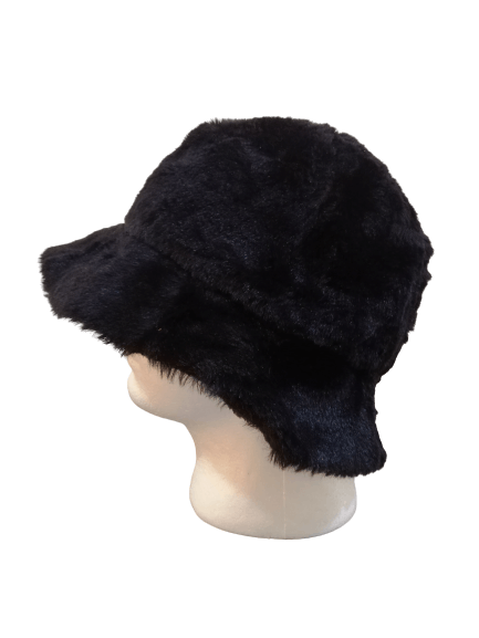 Japanese Brand Velvet Long Hair Bucket Hat Size ONE SIZE - 1 Thumbnail