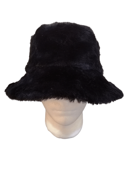 Japanese Brand Velvet Long Hair Bucket Hat Size ONE SIZE - 3 Thumbnail
