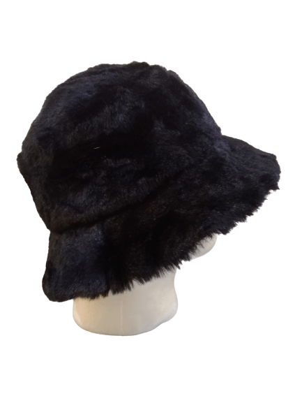 Japanese Brand Velvet Long Hair Bucket Hat Size ONE SIZE - 2 Thumbnail