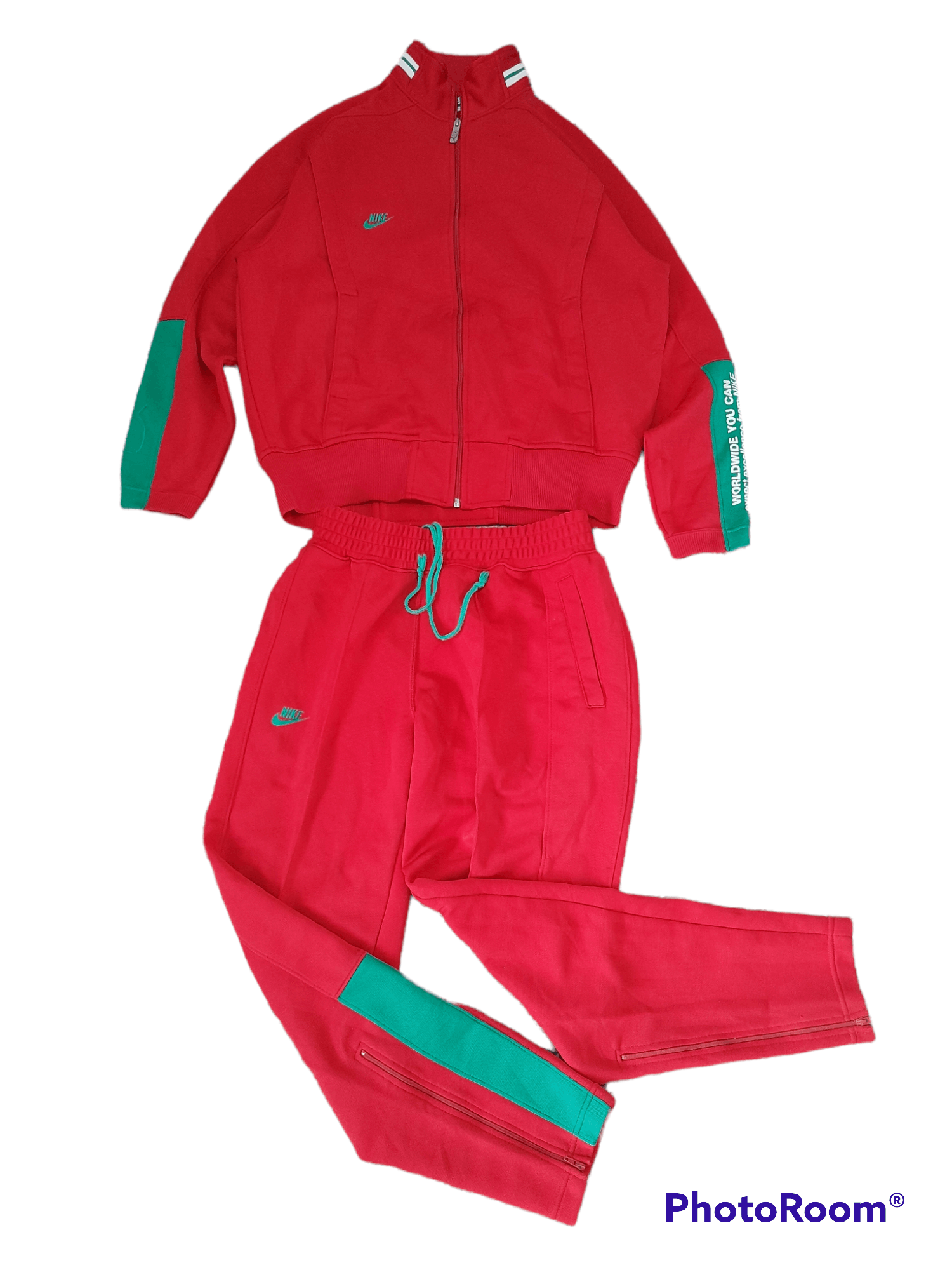 Nike × Vintage Vintage 90s Nike Track Set Running Festival Japan Size US M / EU 48-50 / 2 - 1 Thumbnail