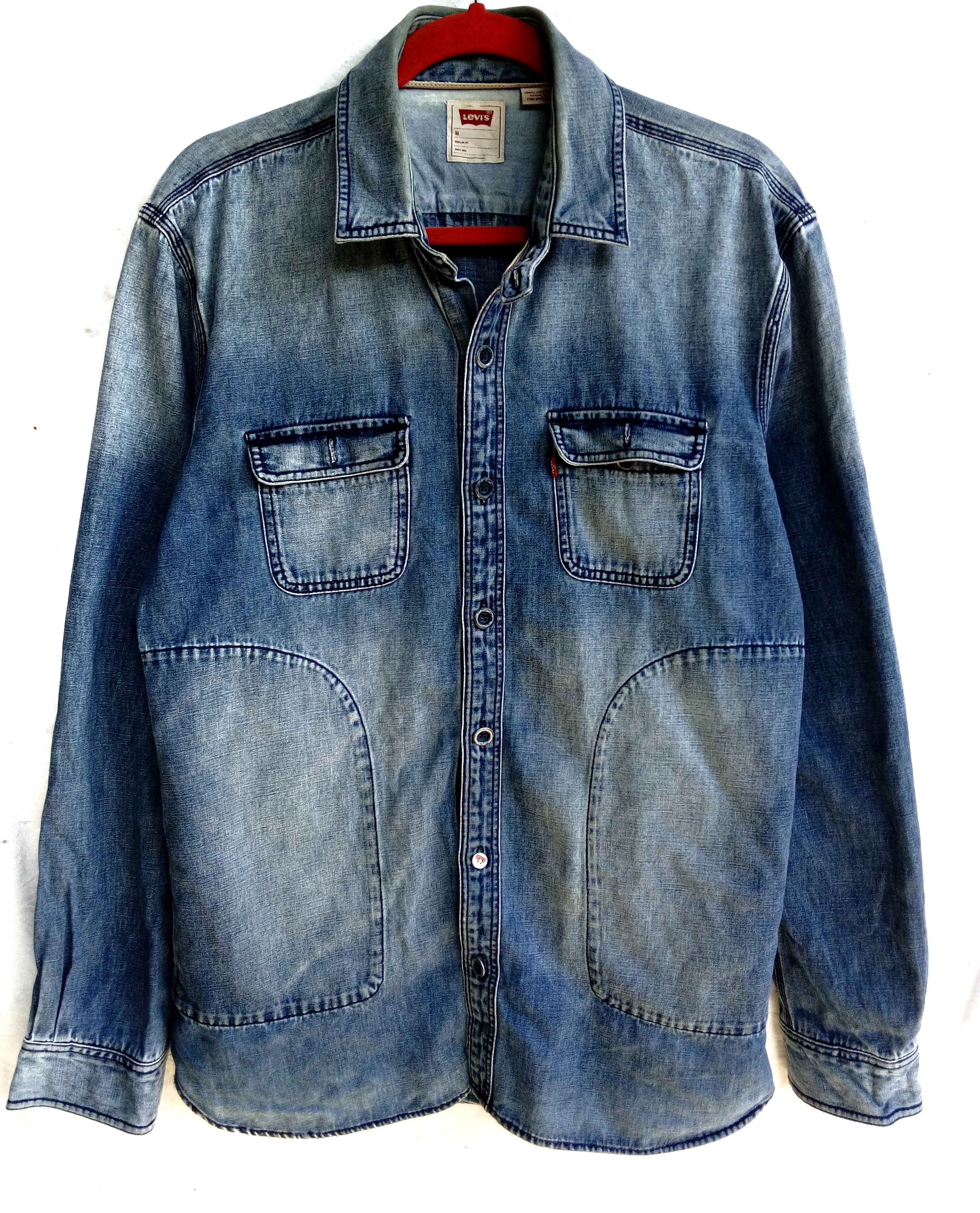 Levi's Levi's Vintage WorkWear Denim Selvedge Shirt Size US M / EU 48-50 / 2 - 1 Thumbnail