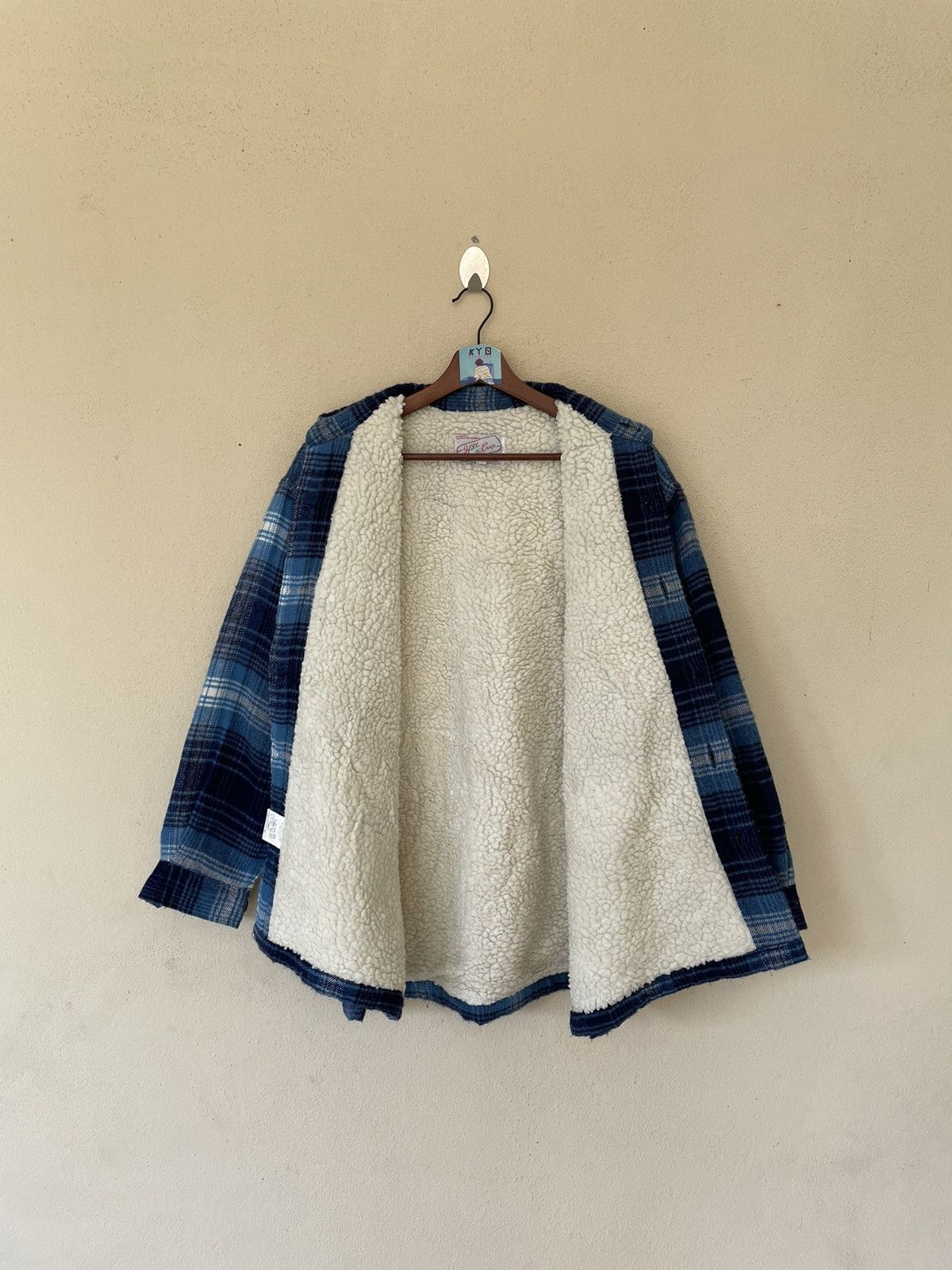 Flannel × Japanese Brand VINTAGE HILL CROP JAPANESE SHEARLING JACKET Size US M / EU 48-50 / 2 - 7 Thumbnail