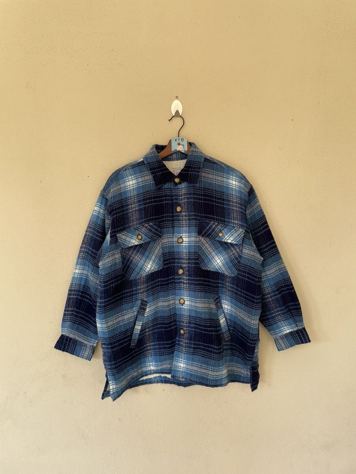 Flannel × Japanese Brand VINTAGE HILL CROP JAPANESE SHEARLING JACKET Size US M / EU 48-50 / 2 - 1 Thumbnail