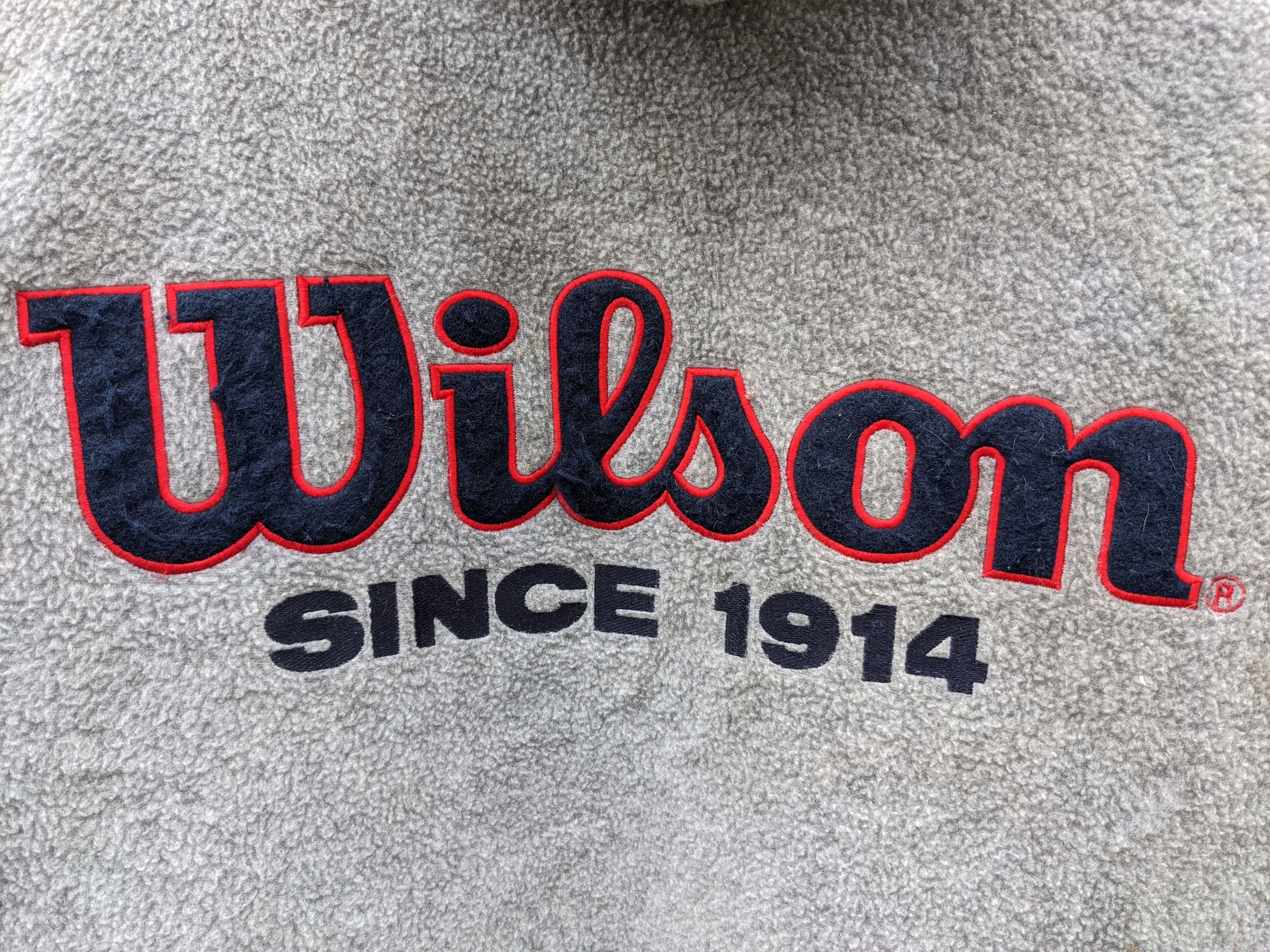 Wilson ⚡️Steals⚡️ Wilson Quilted Fleece Embroidery Spellout Size US M / EU 48-50 / 2 - 6 Thumbnail