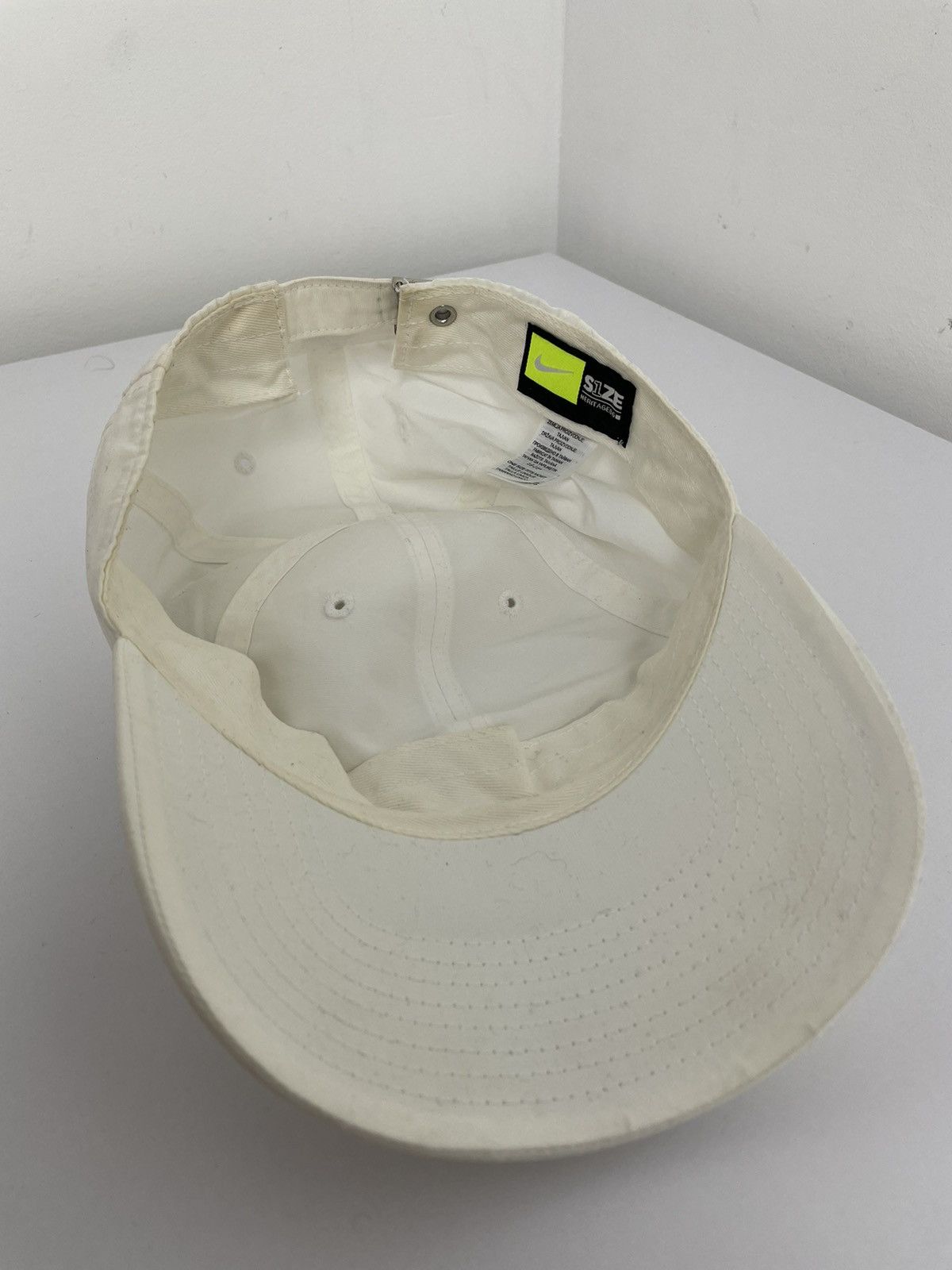 Nike × Vintage Nike vintage 90s cap white Size ONE SIZE - 6 Thumbnail
