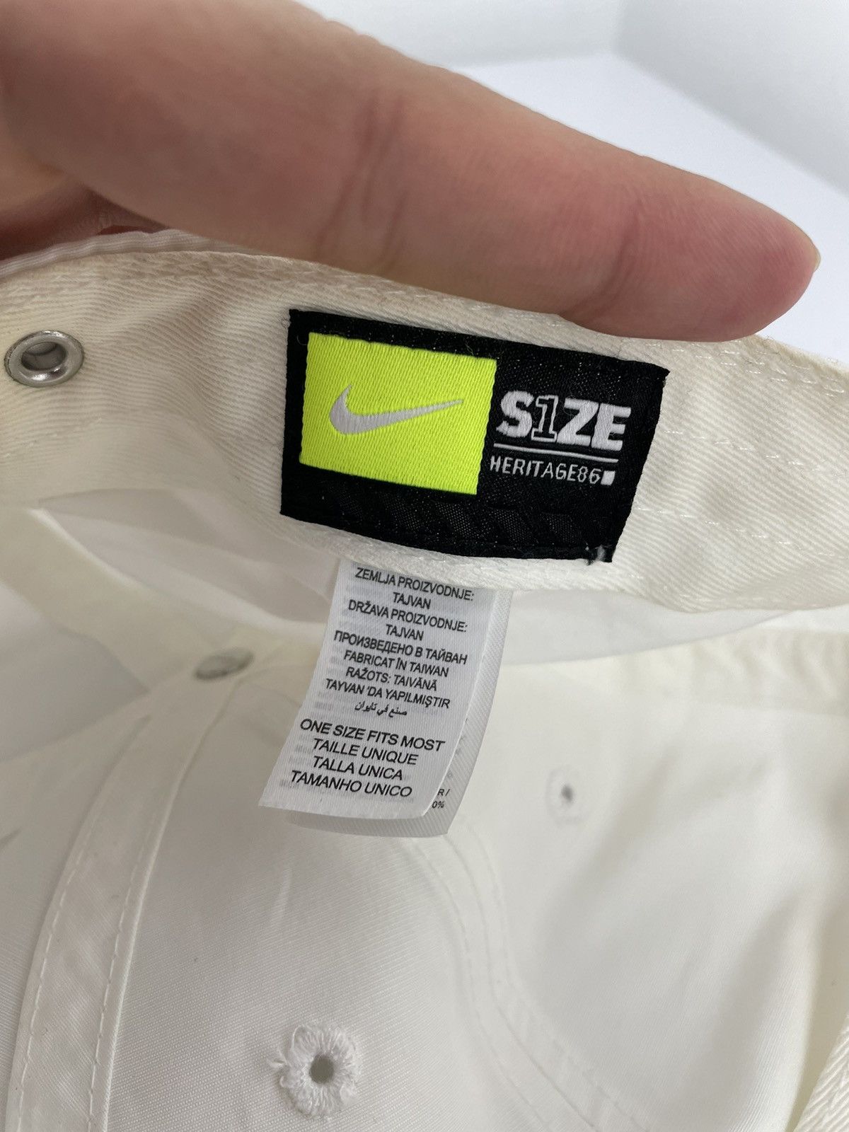 Nike × Vintage Nike vintage 90s cap white Size ONE SIZE - 7 Thumbnail