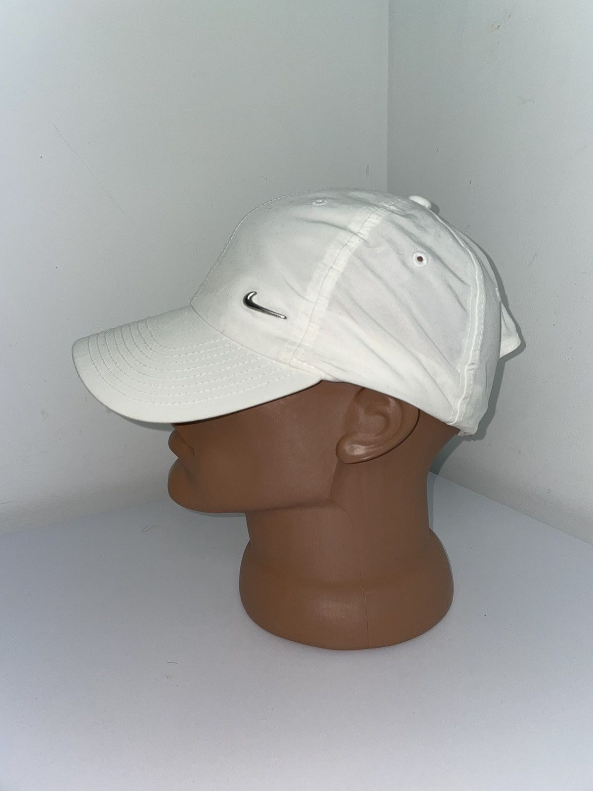 Nike × Vintage Nike vintage 90s cap white Size ONE SIZE - 2 Thumbnail