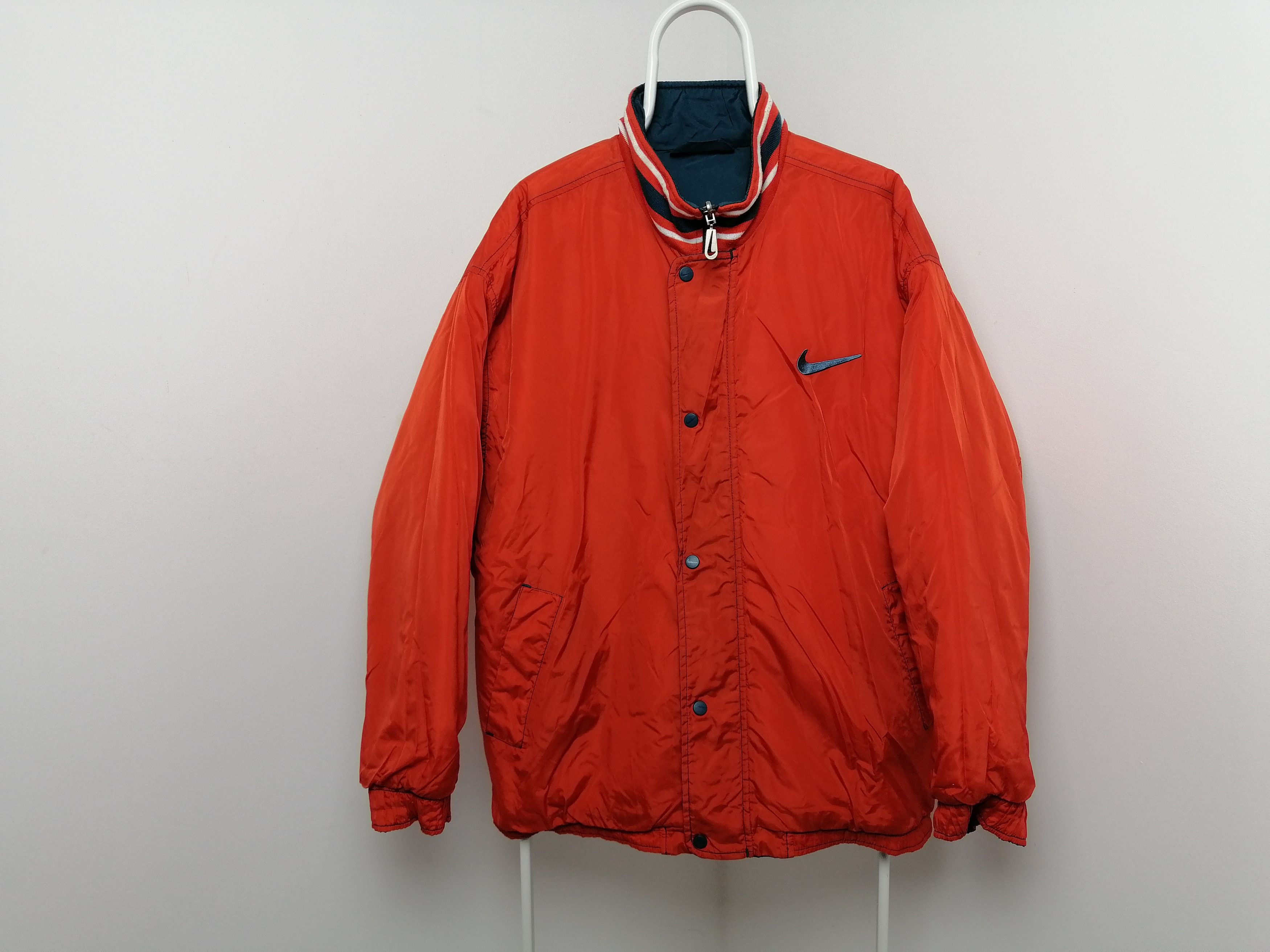 Nike × Vintage Nike Vintage 90s center logo down puffer neylon Size US L / EU 52-54 / 3 - 11 Thumbnail