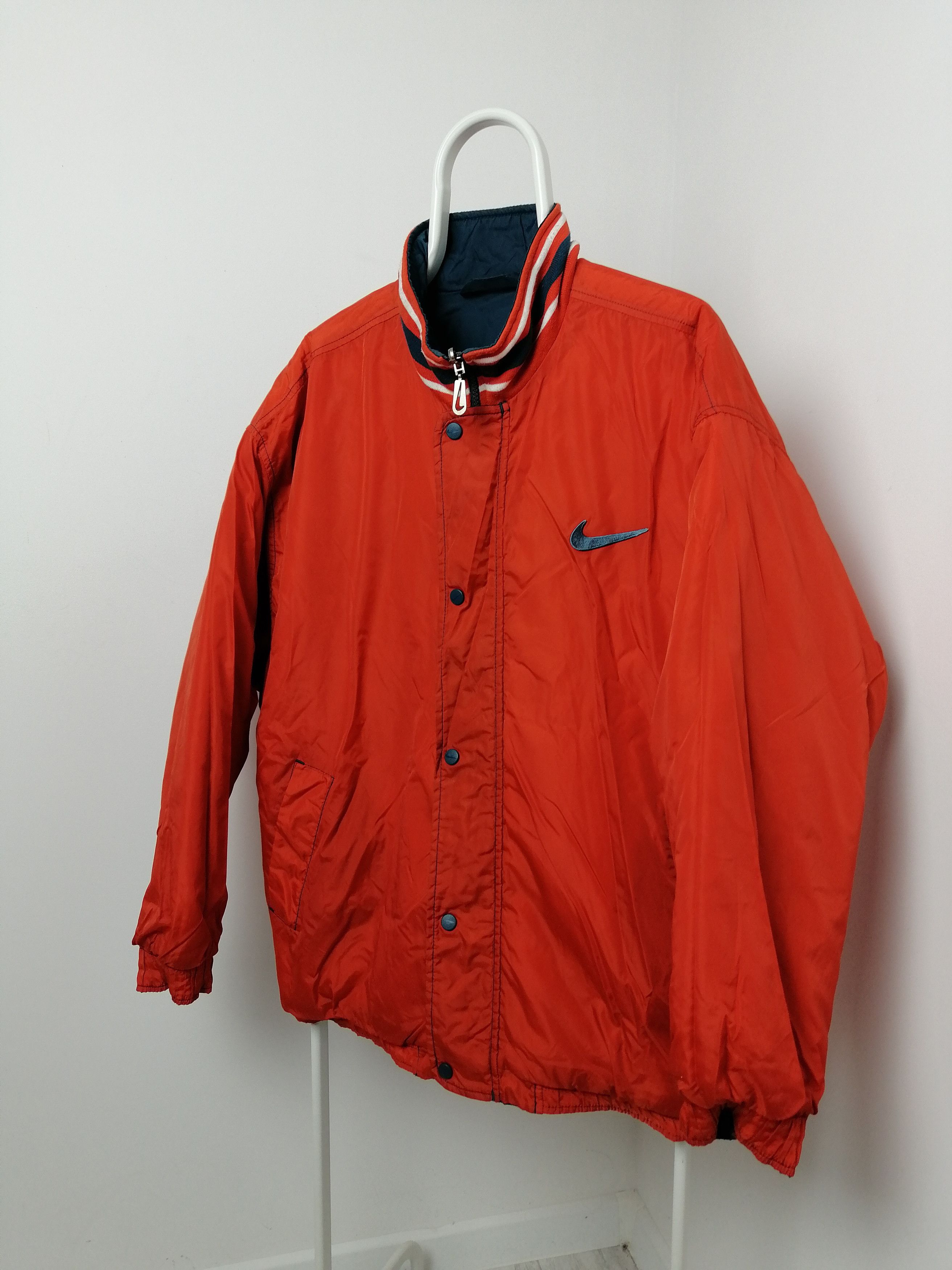 Nike × Vintage Nike Vintage 90s center logo down puffer neylon Size US L / EU 52-54 / 3 - 2 Thumbnail