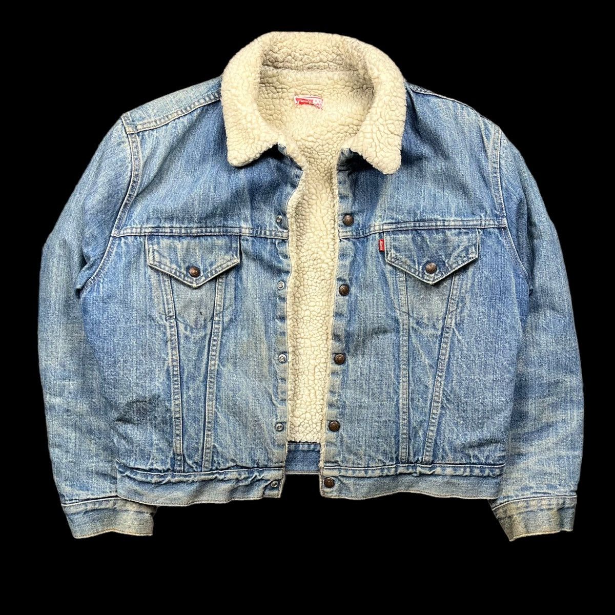 image of Levis x Levis Vintage Clothing Vintage Levi’S Sherpa Lined Jean Jacket 70’S 80’S Size 48 in Blue