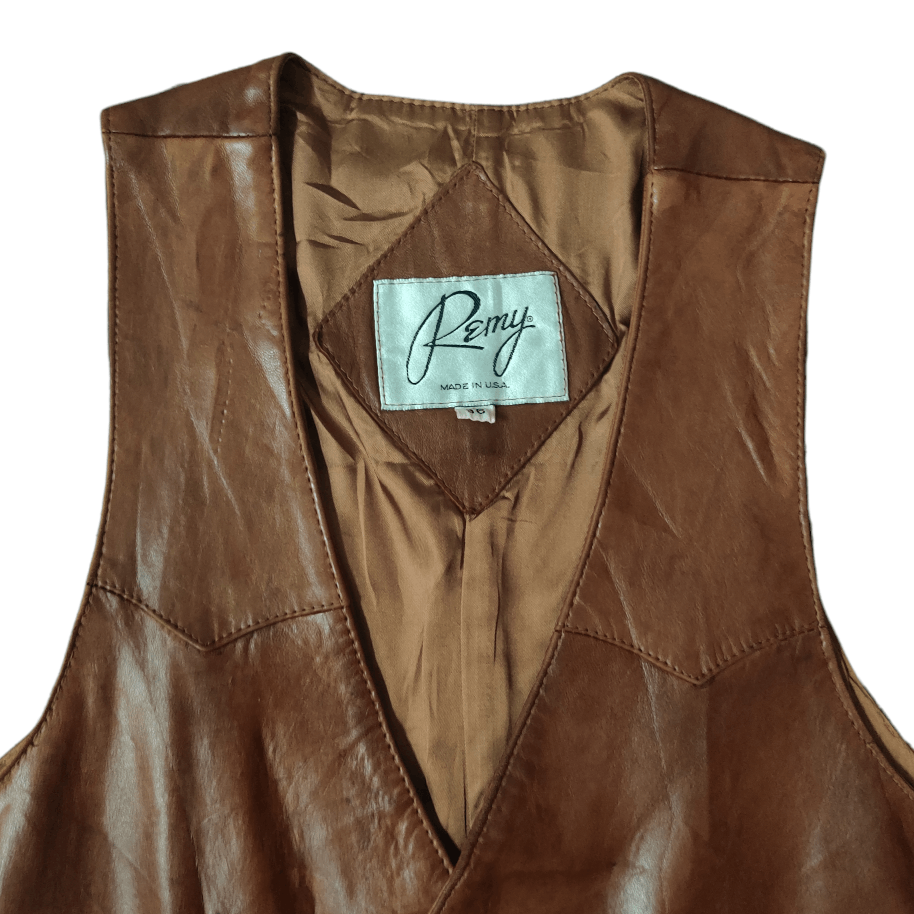 Remy Vintage Remy Leather Vest Size US S / EU 44-46 / 1 - 2 Thumbnail