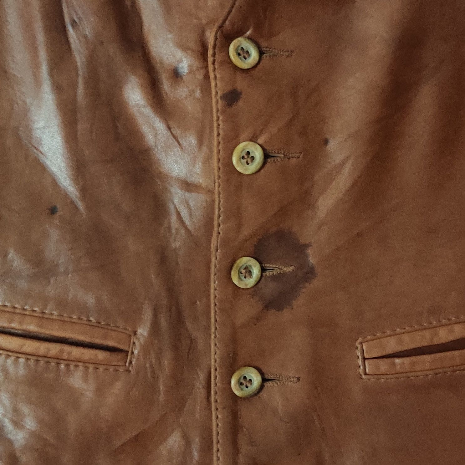 Remy Vintage Remy Leather Vest Size US S / EU 44-46 / 1 - 4 Thumbnail