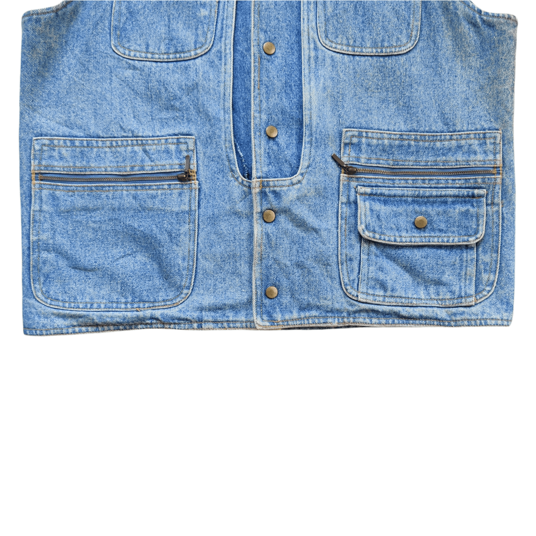 Japanese Brand Vintage Country Life Denim Vest Multi Pocket Size US M / EU 48-50 / 2 - 3 Thumbnail