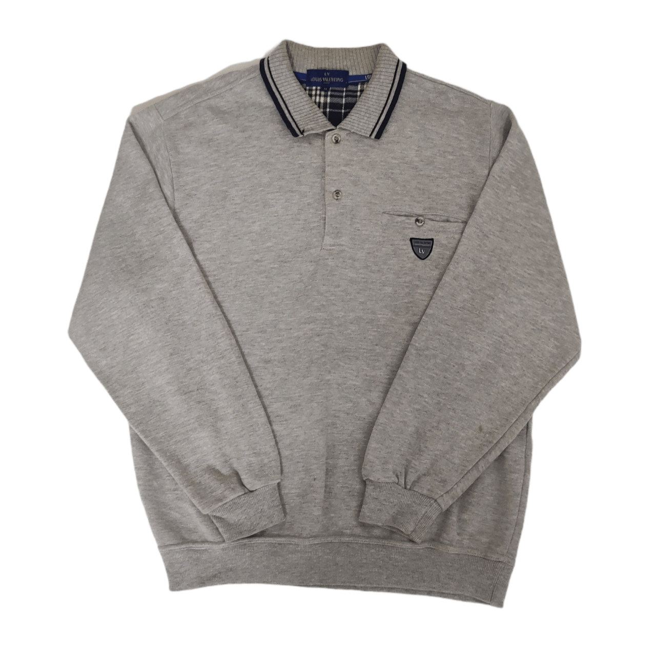 Japanese Brand Vintage Louis Valentino Sweatshirt Small Logo Embroidered Size US M / EU 48-50 / 2 - 1 Thumbnail