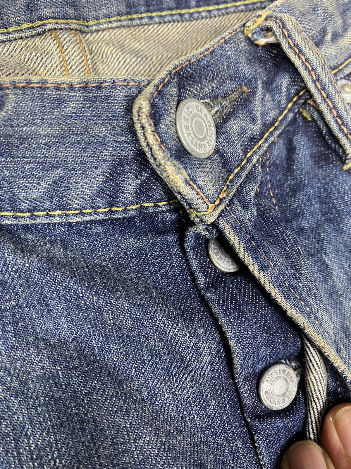 Hysteric Glamour Hysteric Glamour Stud Faded Jeans. S0249 Size US 32 / EU 48 - 8 Thumbnail