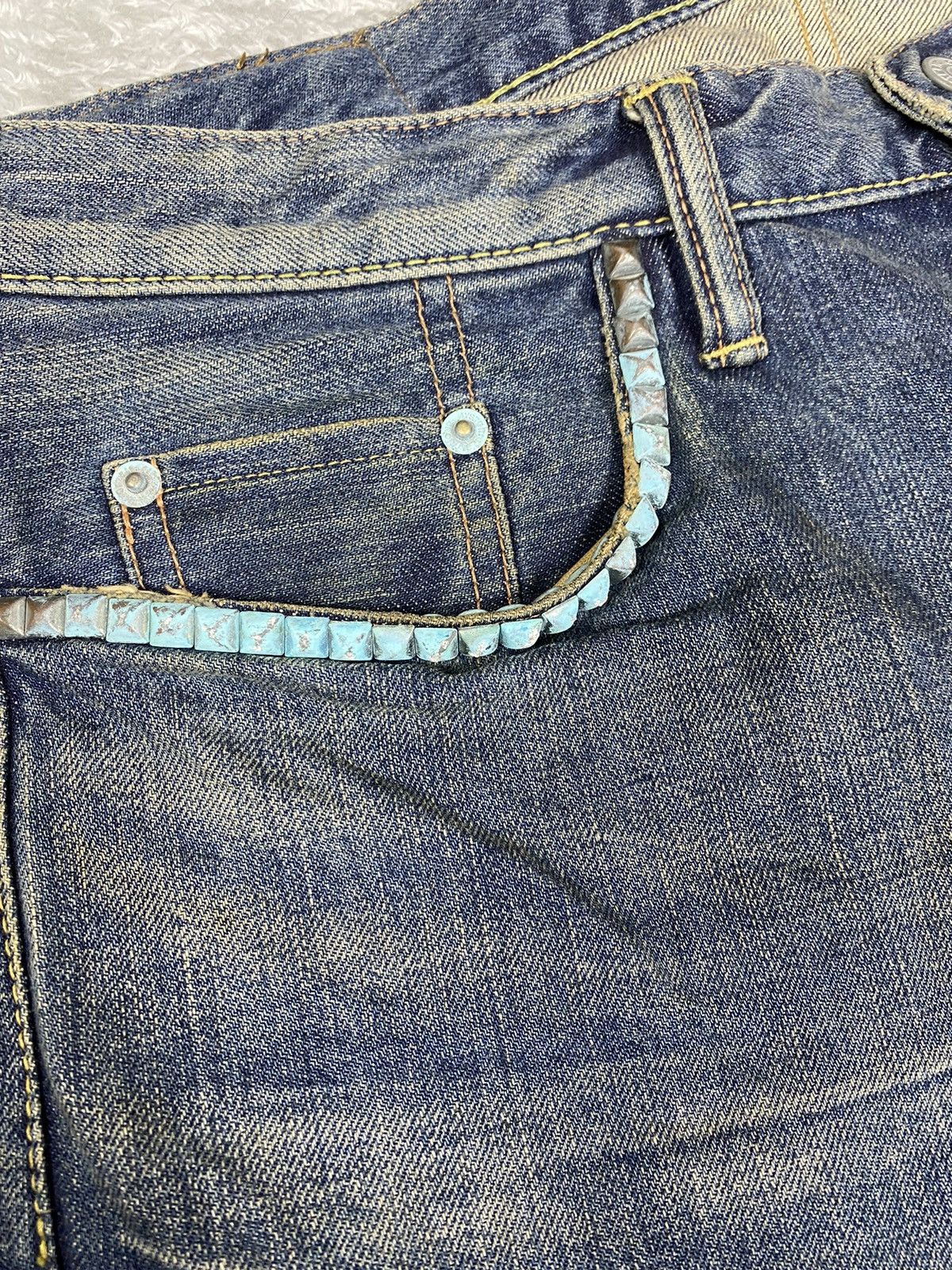 Hysteric Glamour Hysteric Glamour Stud Faded Jeans. S0249 Size US 32 / EU 48 - 7 Thumbnail