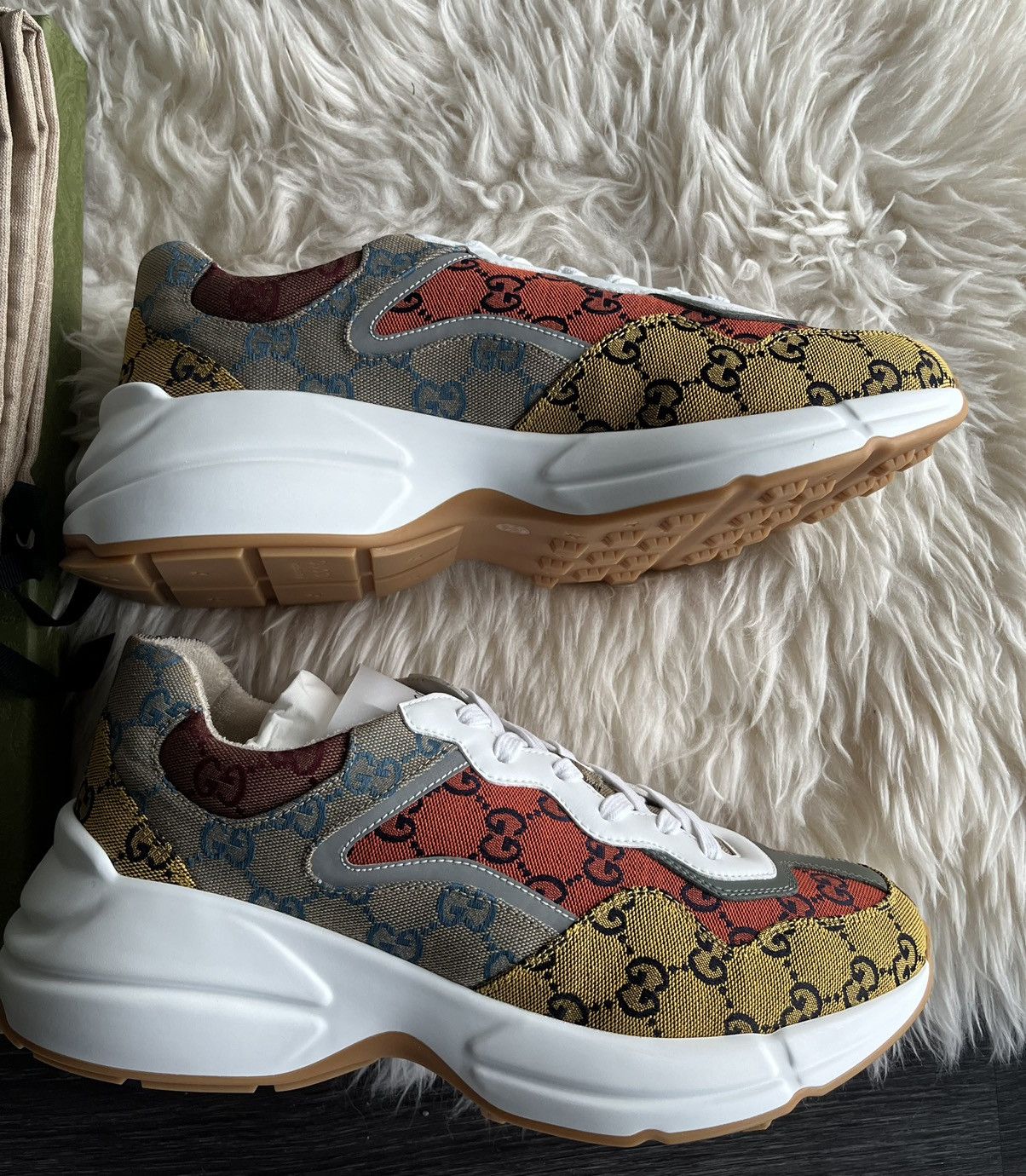 Gucci Super Runway Limited Edition Rhyton Gucci Monogram Sneaker Size US 11 / EU 44 - 2 Thumbnail