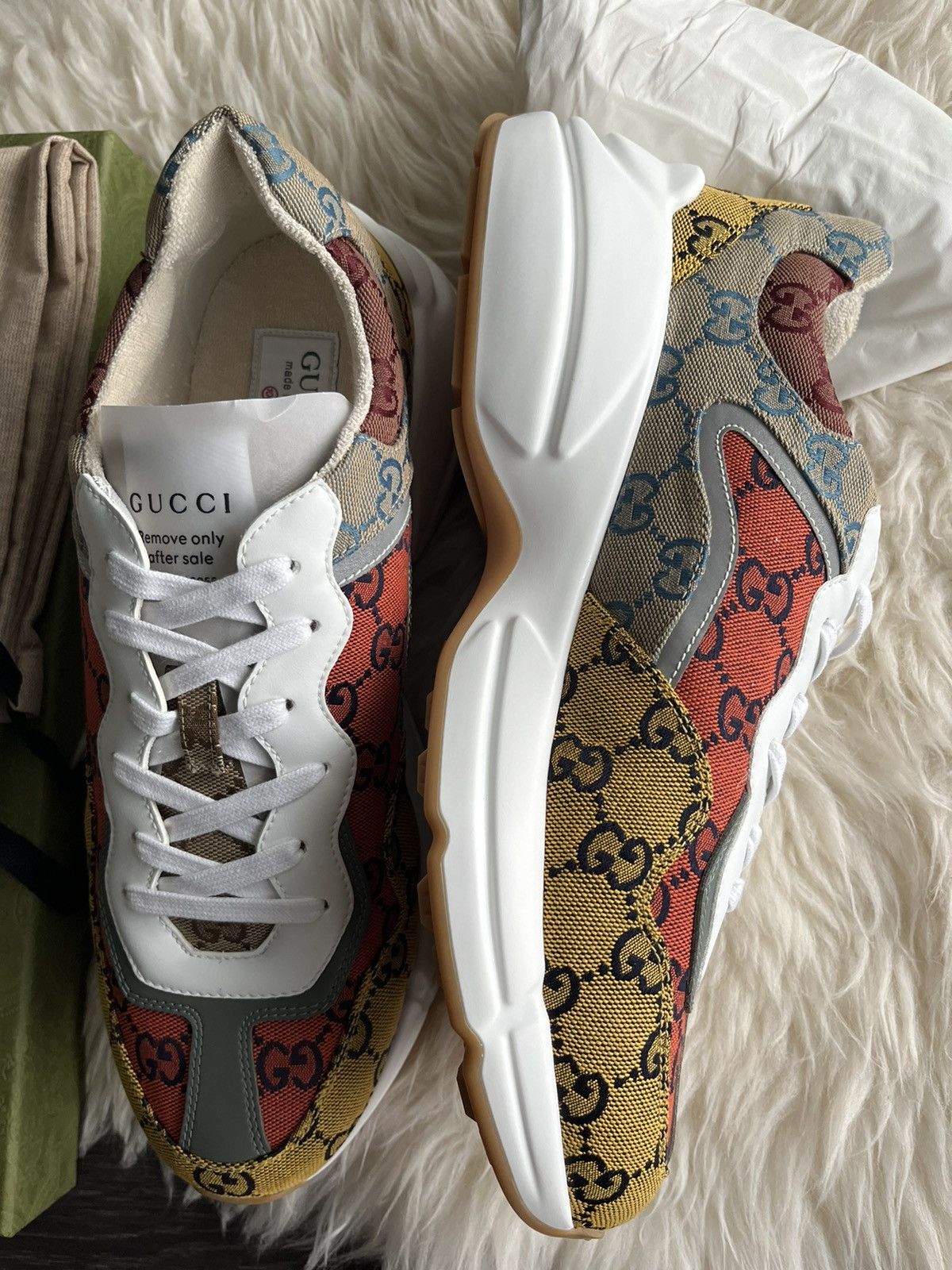 Gucci Super Runway Limited Edition Rhyton Gucci Monogram Sneaker Size US 11 / EU 44 - 19 Thumbnail
