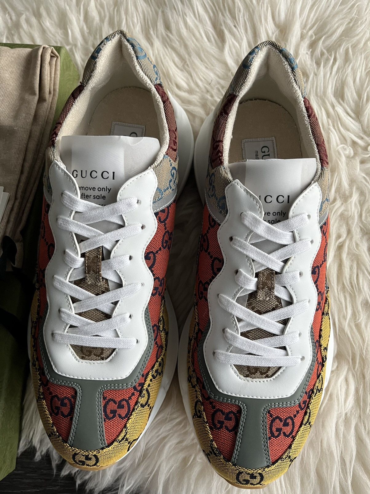 Gucci Super Runway Limited Edition Rhyton Gucci Monogram Sneaker Size US 11 / EU 44 - 17 Thumbnail