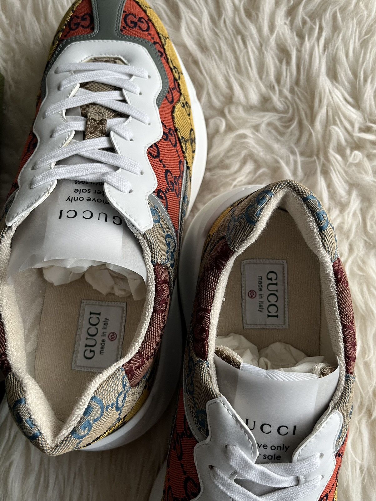 Gucci Super Runway Limited Edition Rhyton Gucci Monogram Sneaker Size US 11 / EU 44 - 12 Thumbnail