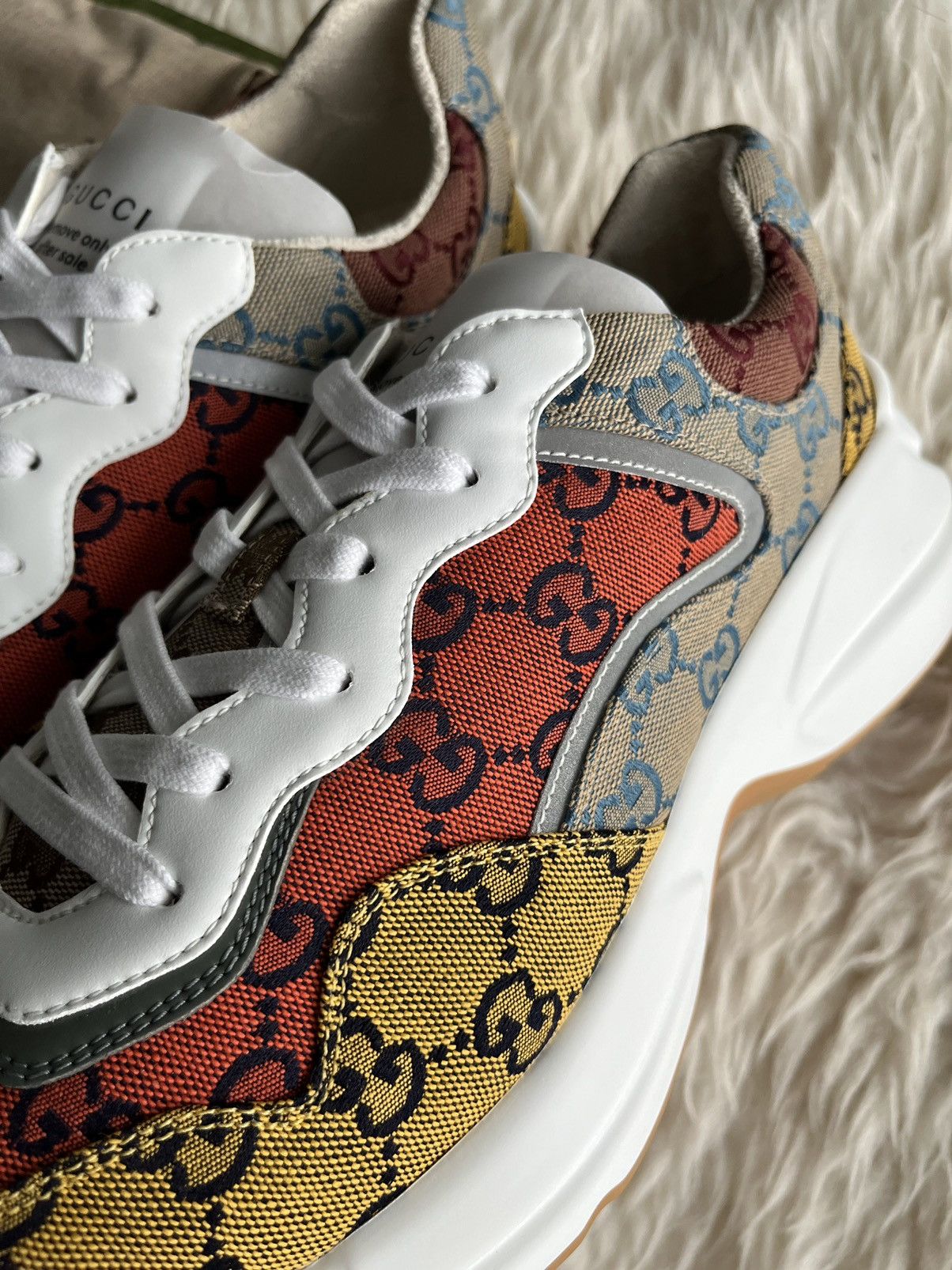 Gucci Super Runway Limited Edition Rhyton Gucci Monogram Sneaker Size US 11 / EU 44 - 16 Thumbnail