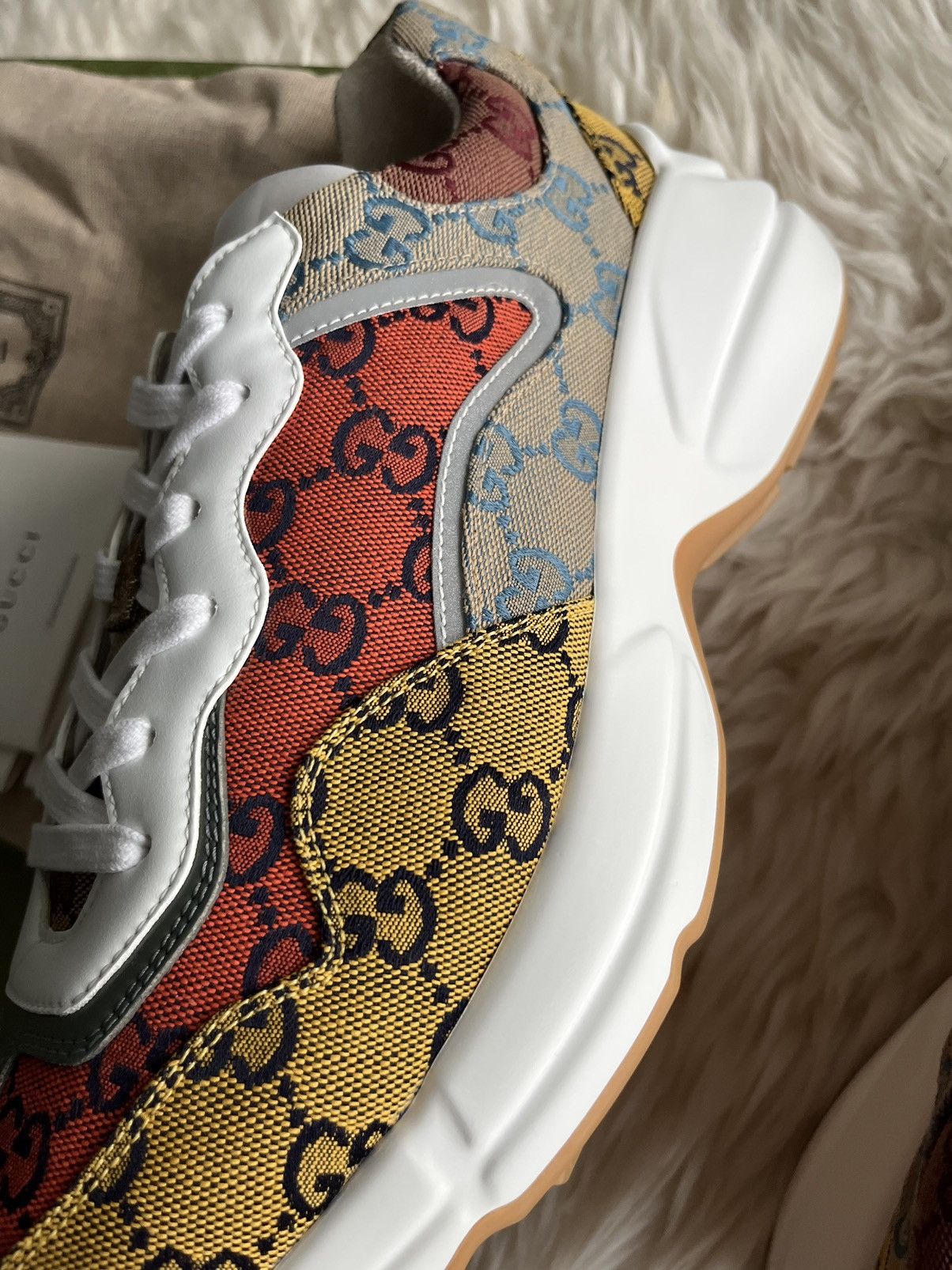 Gucci Super Runway Limited Edition Rhyton Gucci Monogram Sneaker Size US 11 / EU 44 - 15 Thumbnail