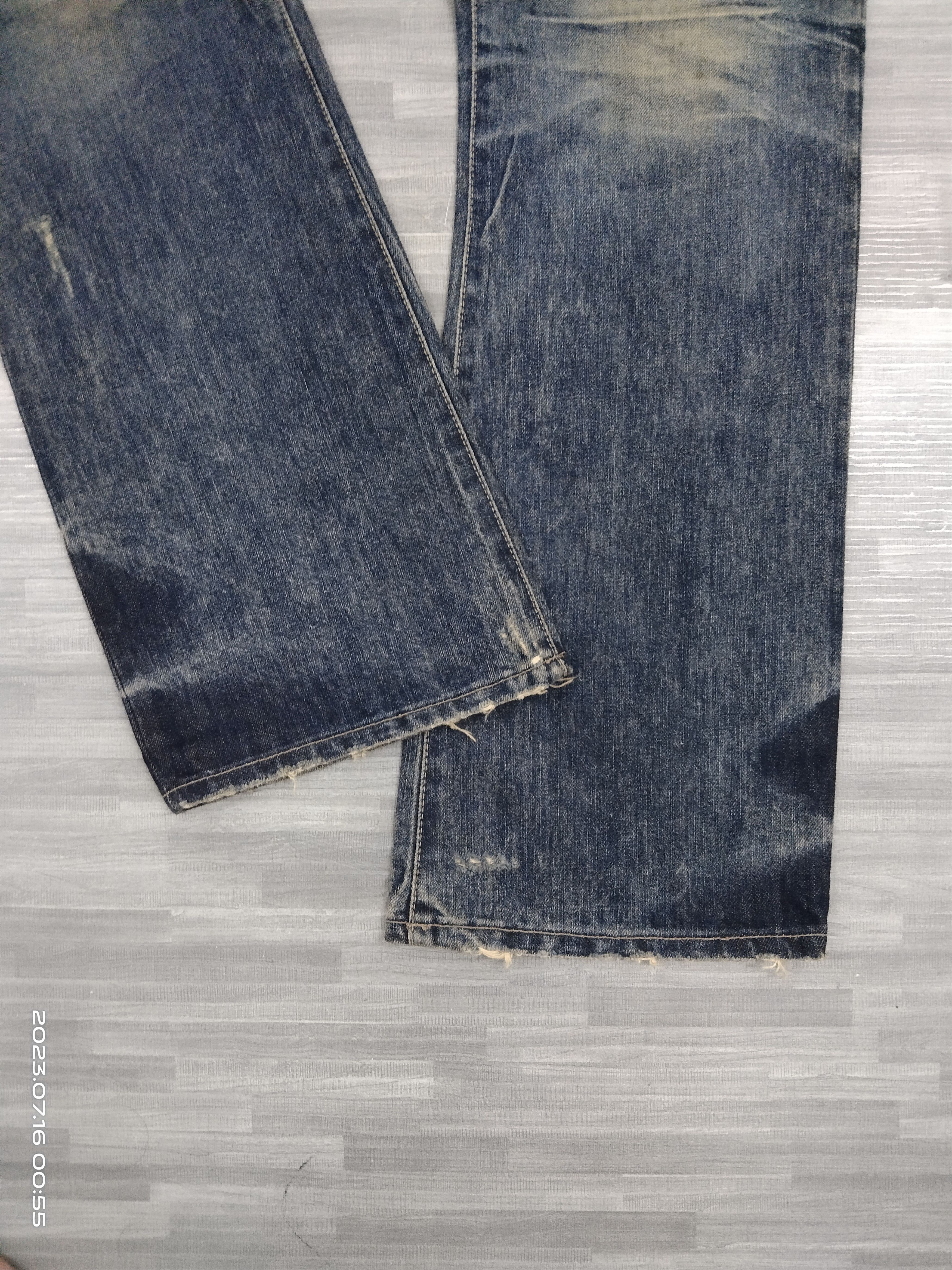 Rusty FLARE RUSTY D0T&STRIPE PAUL DENIM PANTS Size US 33 - 7 Thumbnail
