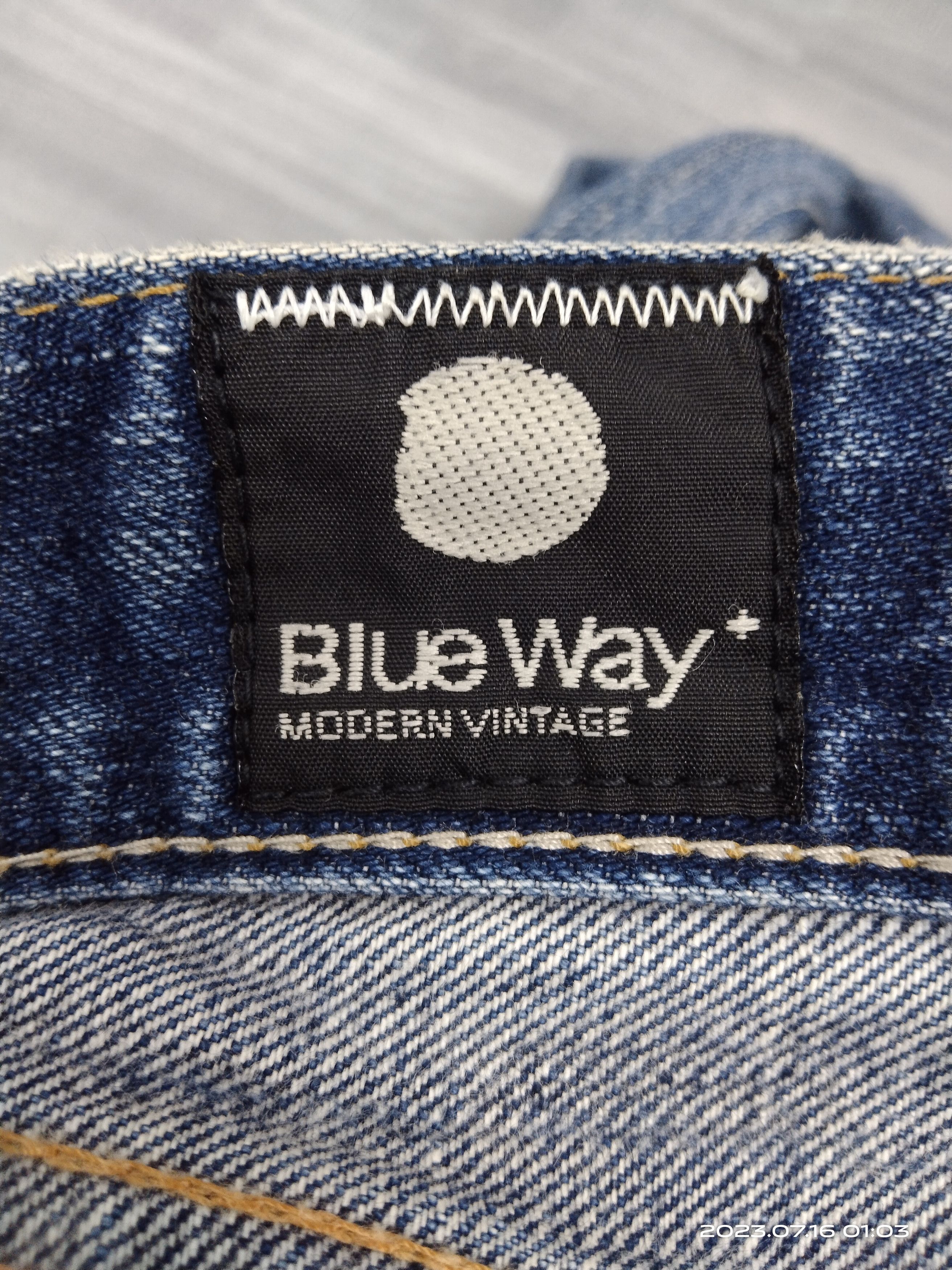Japanese Brand FLARE SICK BLUE WAY MADE IN NIPPON DENIM PANTS Size US 29 - 10 Thumbnail