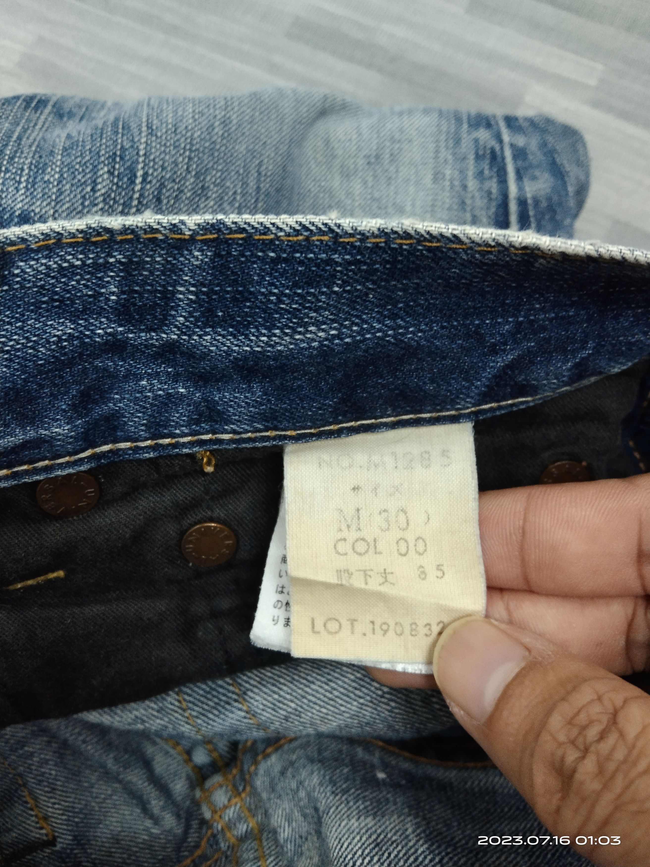 Japanese Brand FLARE SICK BLUE WAY MADE IN NIPPON DENIM PANTS Size US 29 - 9 Thumbnail