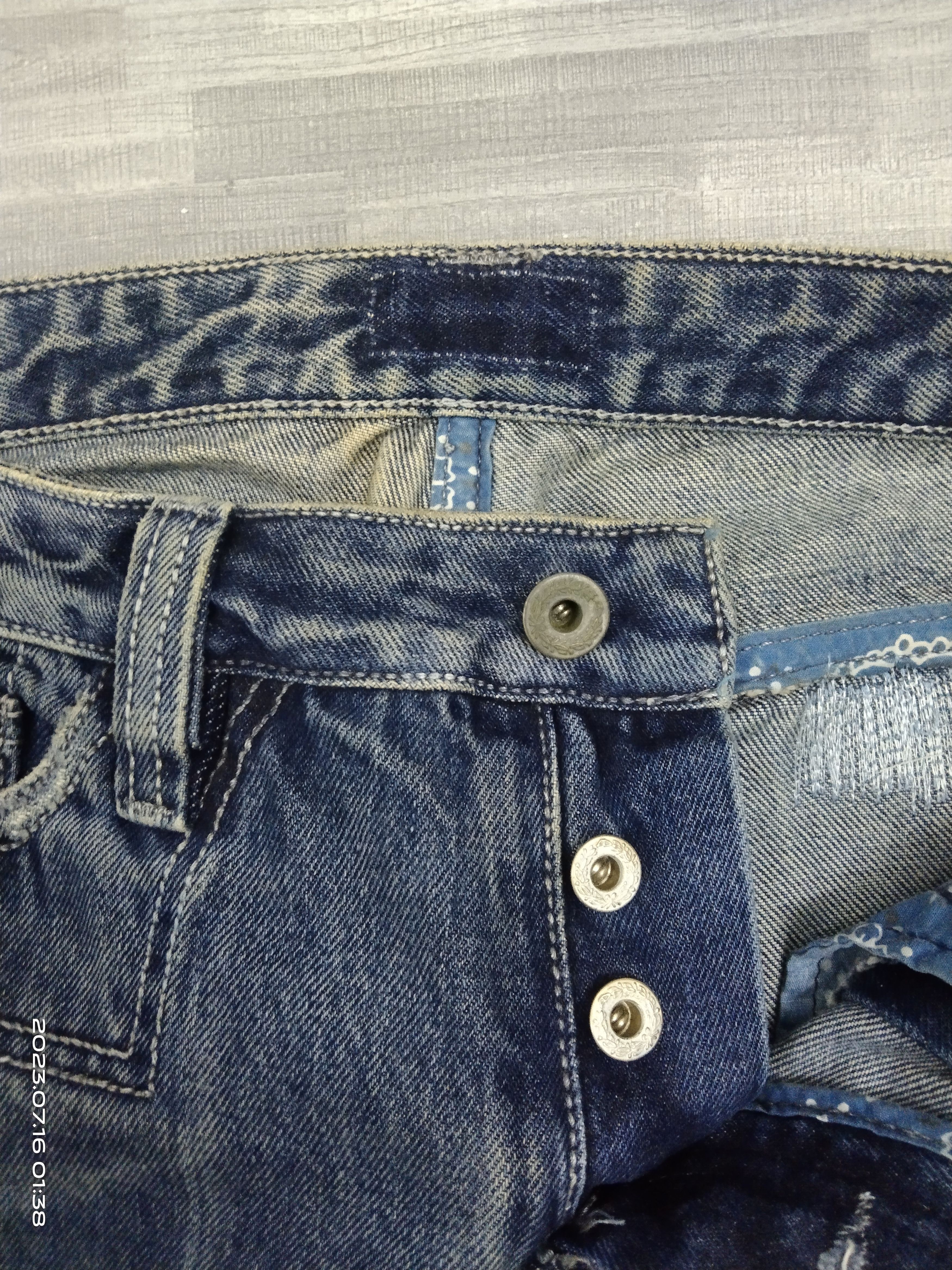 Japanese Brand PACTHWORK FLARE DENIM PANTS Size US 27 - 8 Thumbnail
