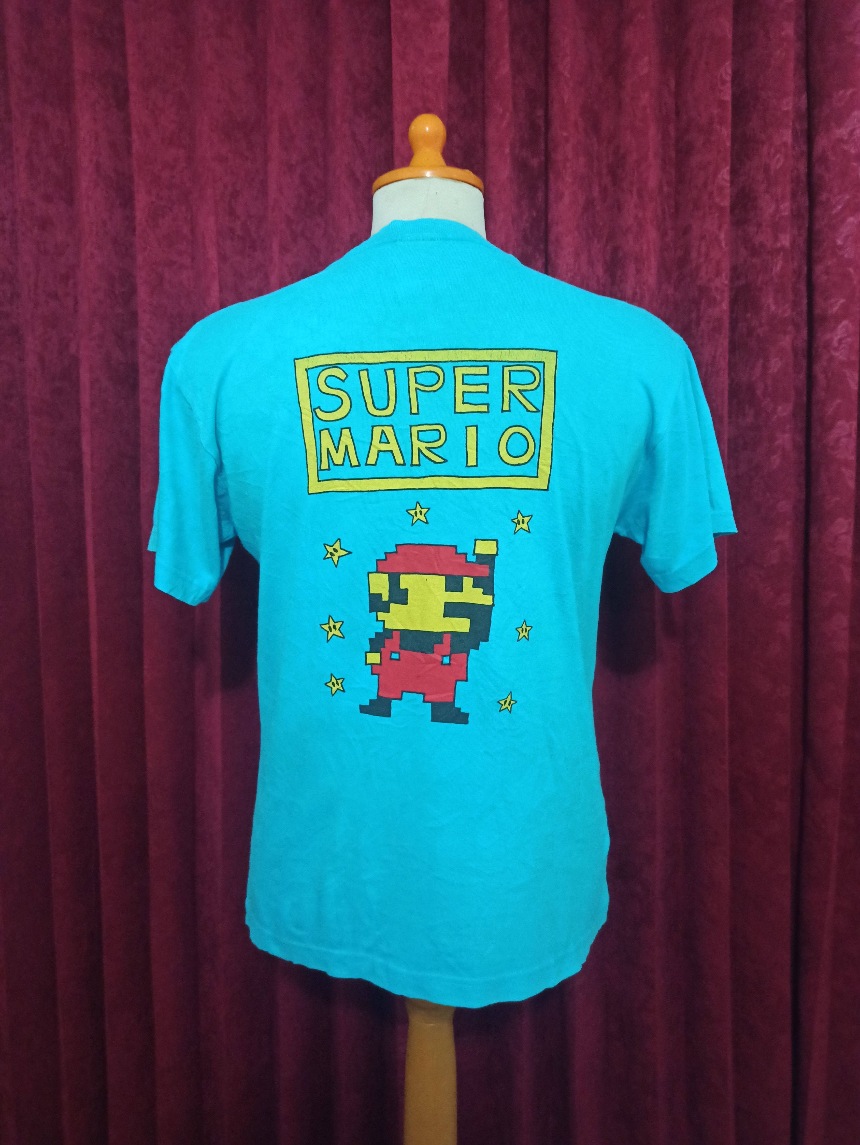 Vintage Vintage 00s 50/50 Super Mario Bros & Toad Jerzees Shirt Size US S / EU 44-46 / 1 - 3 Thumbnail