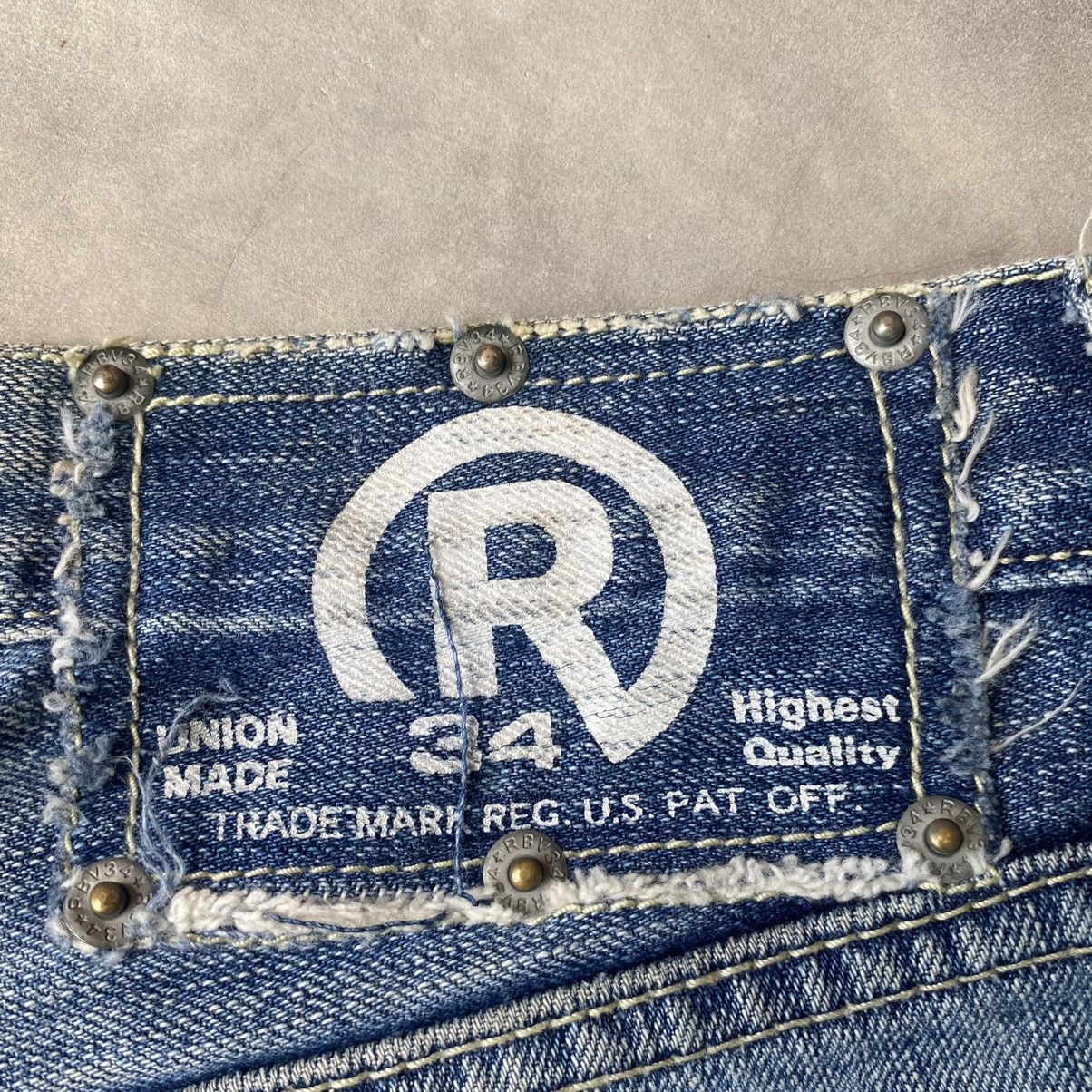 Japanese Brand Japanese denim angel wing diacock like evisu jeans diacock Size US 31 - 5 Thumbnail