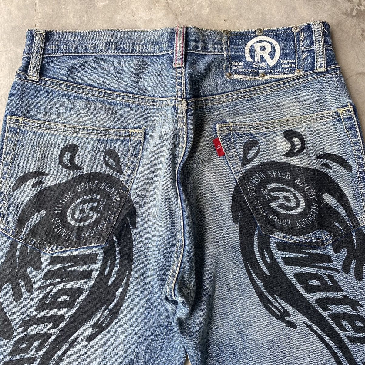 Japanese Brand Japanese denim angel wing diacock like evisu jeans diacock Size US 31 - 4 Thumbnail