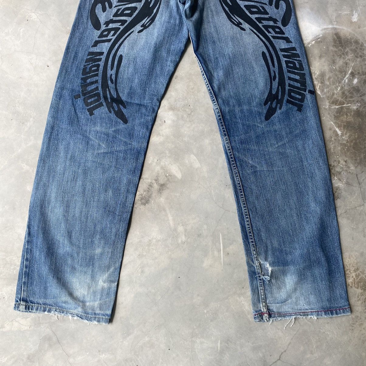 Japanese Brand Japanese denim angel wing diacock like evisu jeans diacock Size US 31 - 2 Thumbnail
