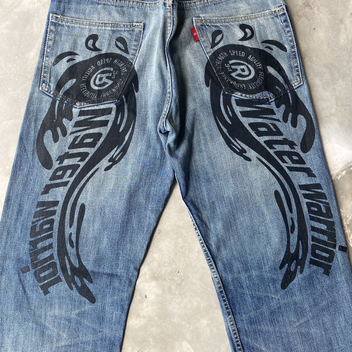 Japanese Brand Japanese denim angel wing diacock like evisu jeans diacock Size US 31 - 3 Thumbnail