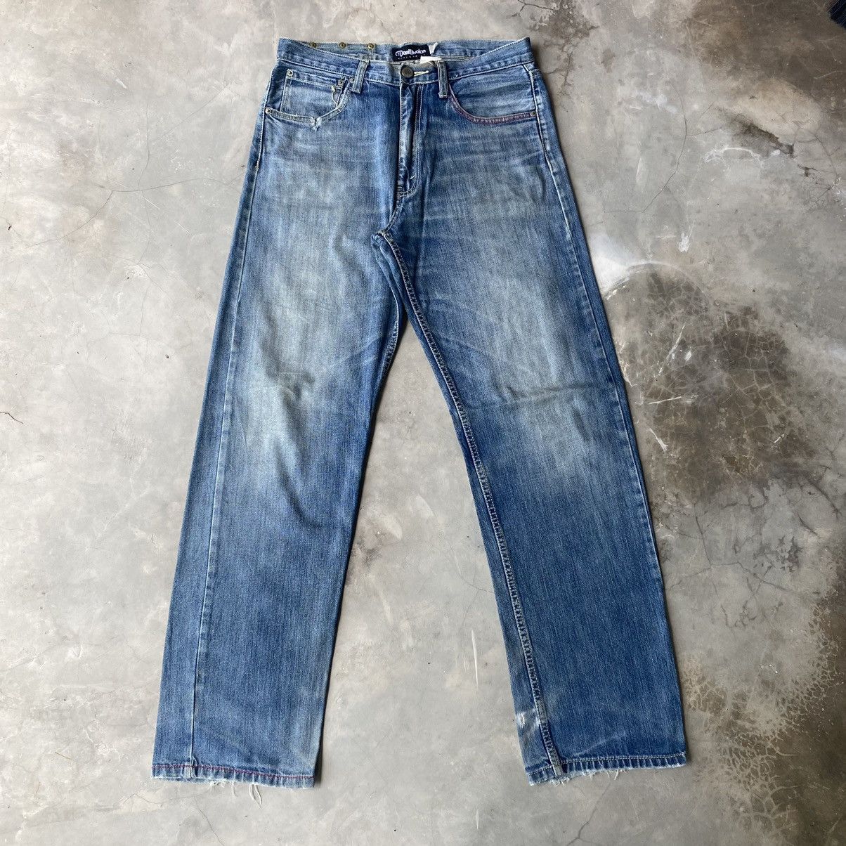 Japanese Brand Japanese denim angel wing diacock like evisu jeans diacock Size US 31 - 6 Thumbnail