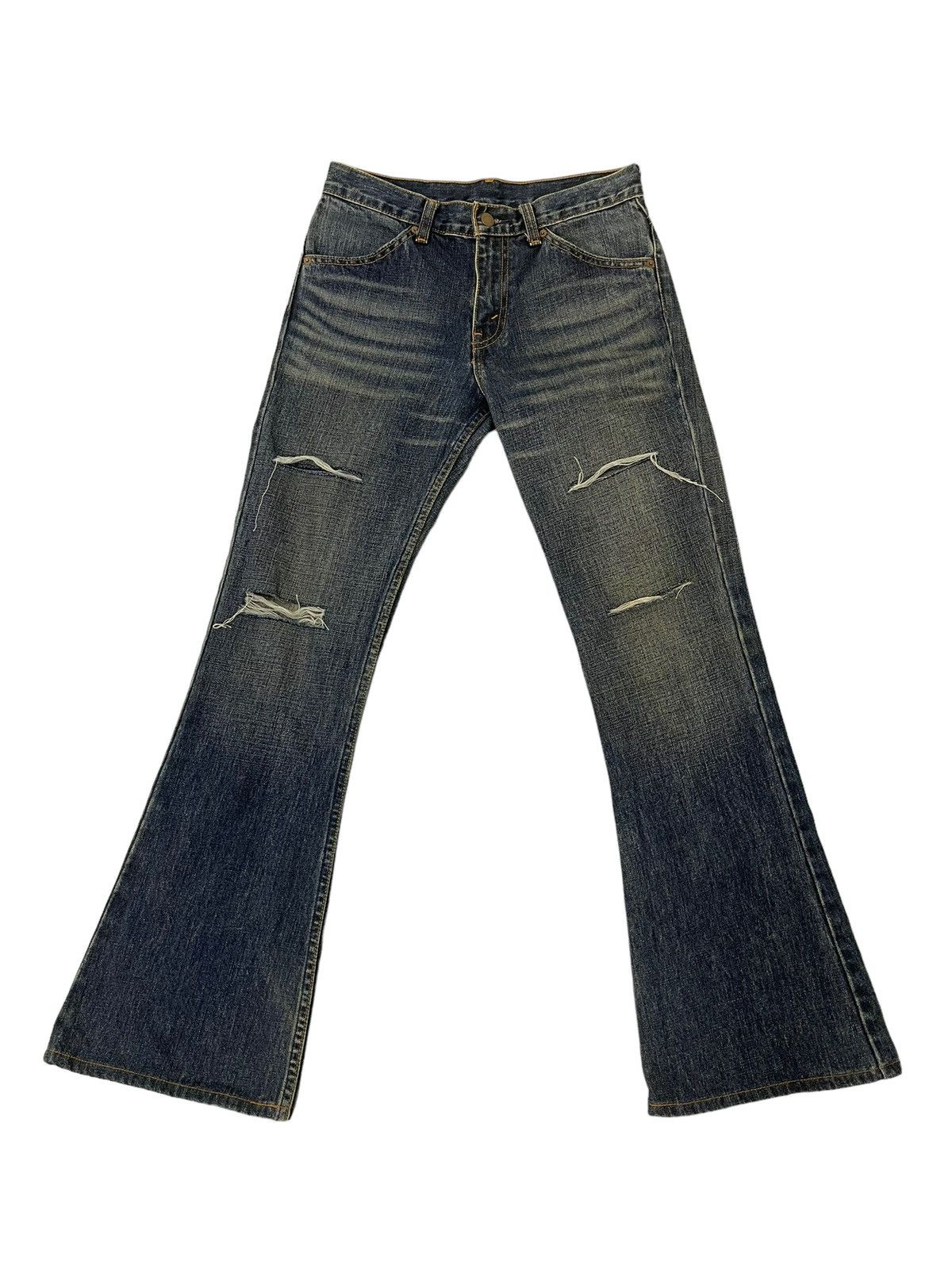 Levi's Flare Jeans Levi’s Distress Denim Bell Bottom 7🟦 Size US 30 / EU 46 - 2 Thumbnail
