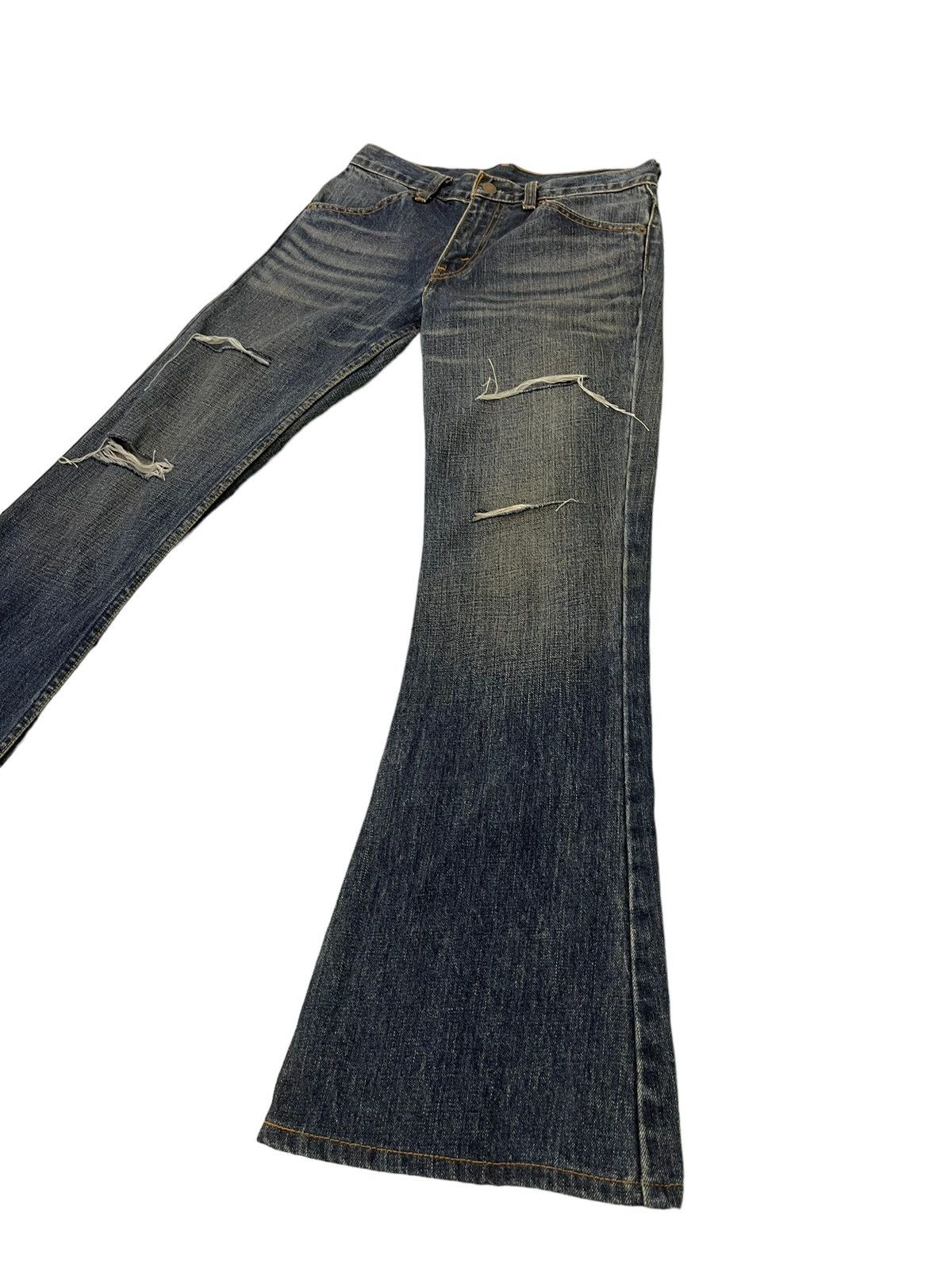 Levi's Flare Jeans Levi’s Distress Denim Bell Bottom 7🟦 Size US 30 / EU 46 - 3 Thumbnail
