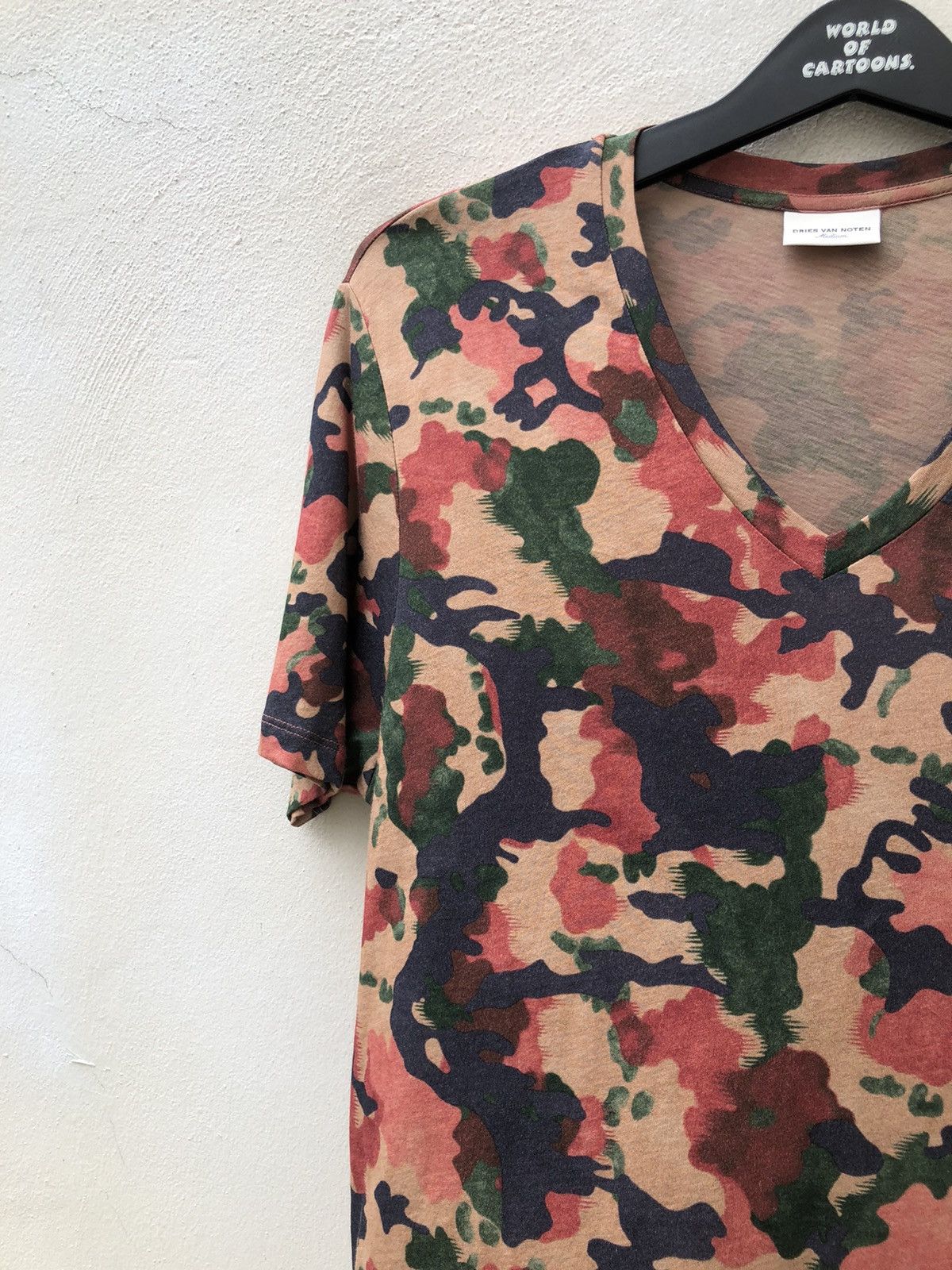 Dries Van Noten Dries Van Noten Swiss Camo V Neck t shirt Size US M / EU 48-50 / 2 - 7 Thumbnail