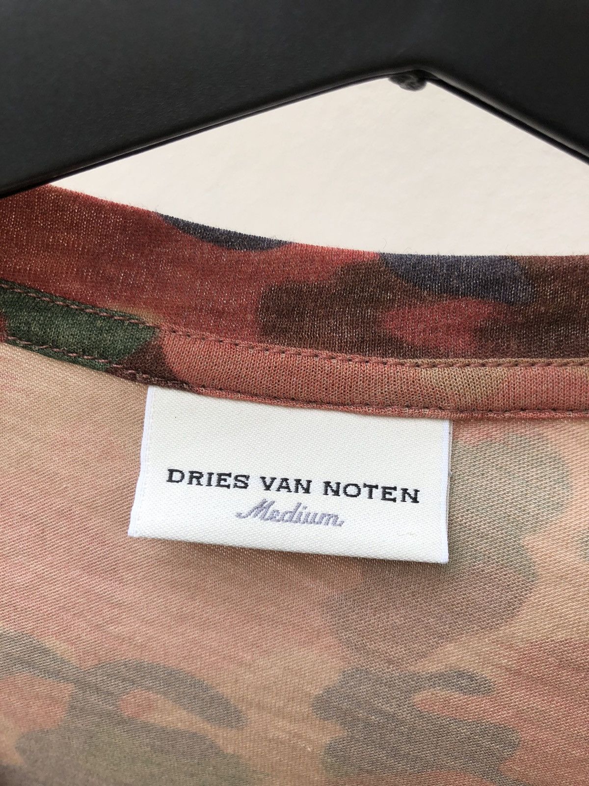 Dries Van Noten Dries Van Noten Swiss Camo V Neck t shirt Size US M / EU 48-50 / 2 - 11 Thumbnail