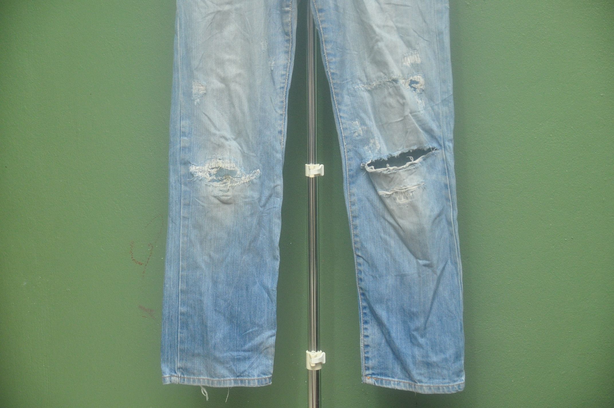 Japanese Brand Vintage Grasshopper Distressed Travis Scott Fashion Style Size US 31 - 5 Thumbnail