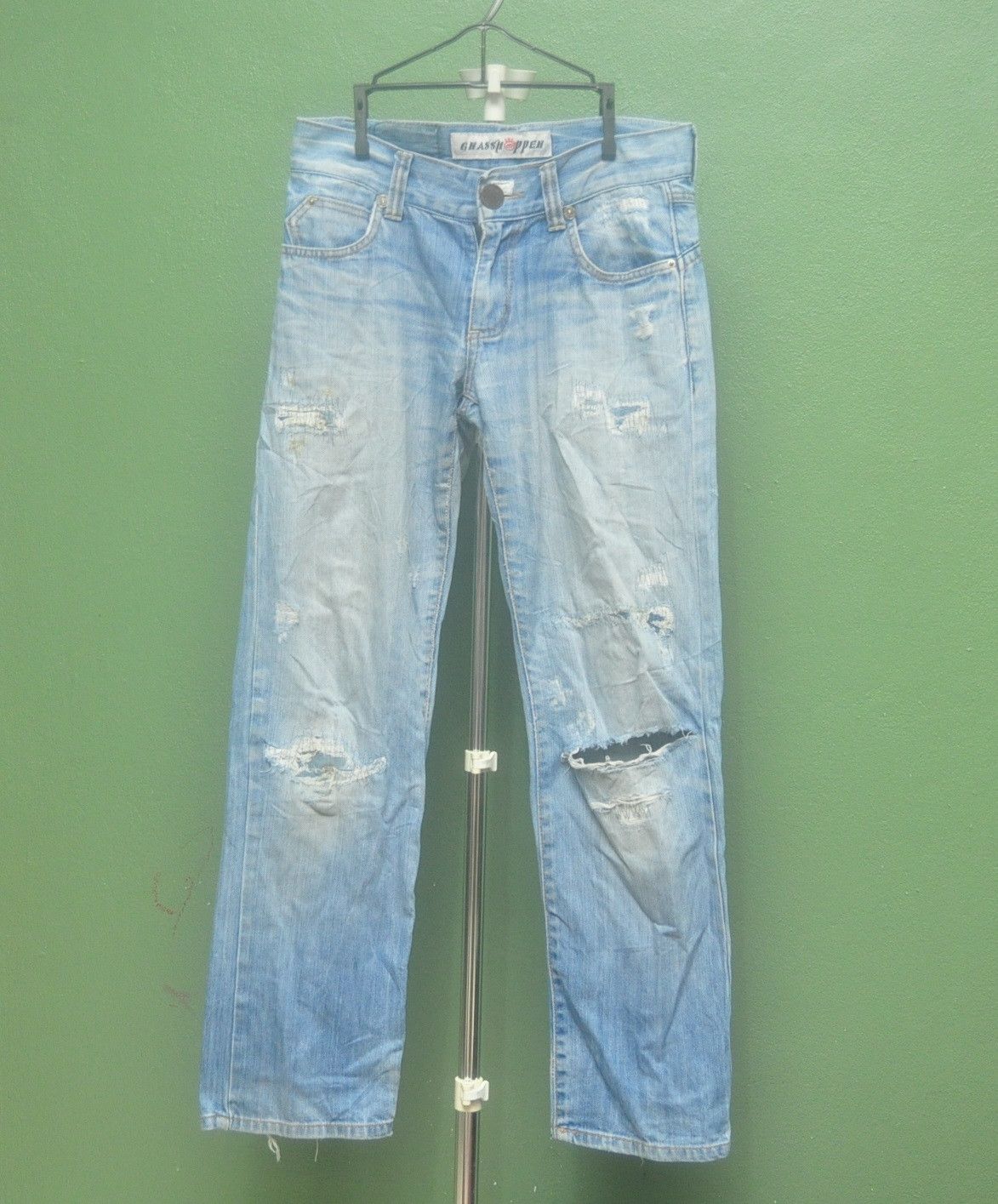 Japanese Brand Vintage Grasshopper Distressed Travis Scott Fashion Style Size US 31 - 3 Thumbnail
