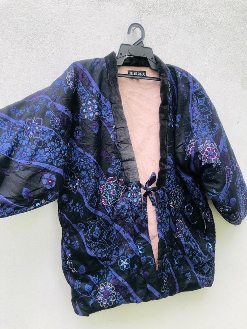 Japanese Brand Vintage Floral Japanese Designer Kimono Travis Scott Style Size US L / EU 52-54 / 3 - 4 Thumbnail