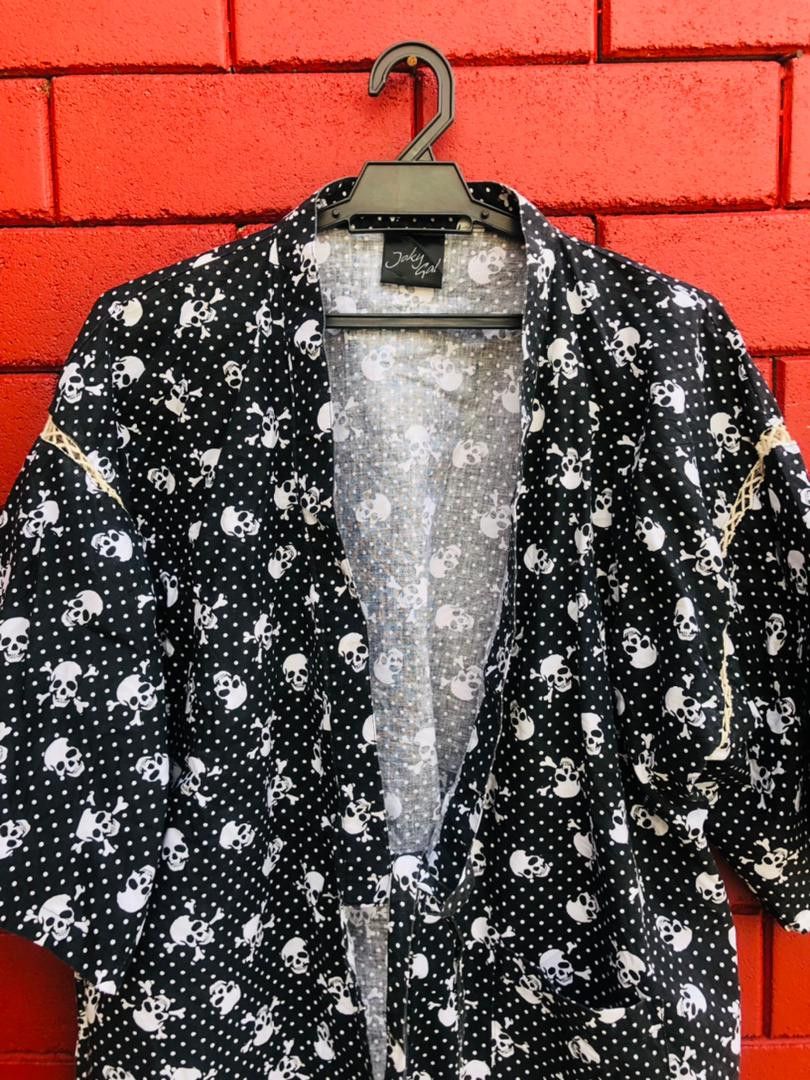 Japanese Brand × Vintage Vintage Joky Gal Japanese Skull Designer Fashion Style Size US L / EU 52-54 / 3 - 3 Thumbnail