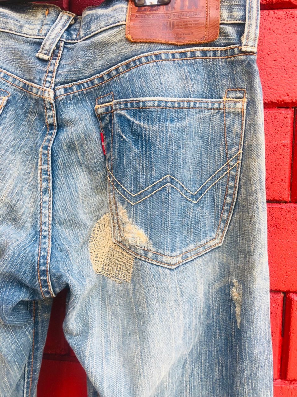 Edwin × Japanese Brand Vintage Edwin Distressed Japanese Designer Fashion Style Size US 32 / EU 48 - 11 Thumbnail