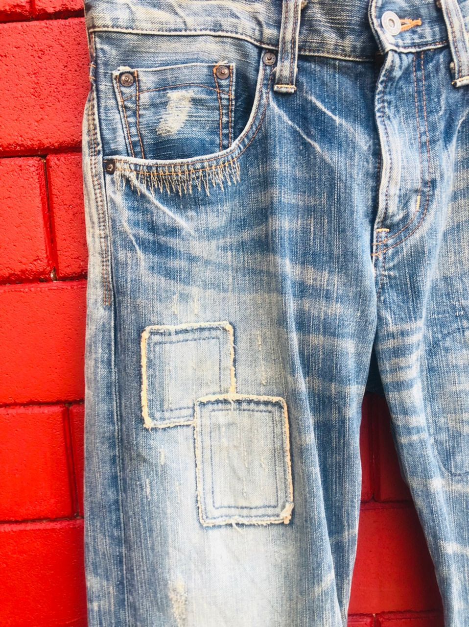 Edwin × Japanese Brand Vintage Edwin Distressed Japanese Designer Fashion Style Size US 32 / EU 48 - 6 Thumbnail