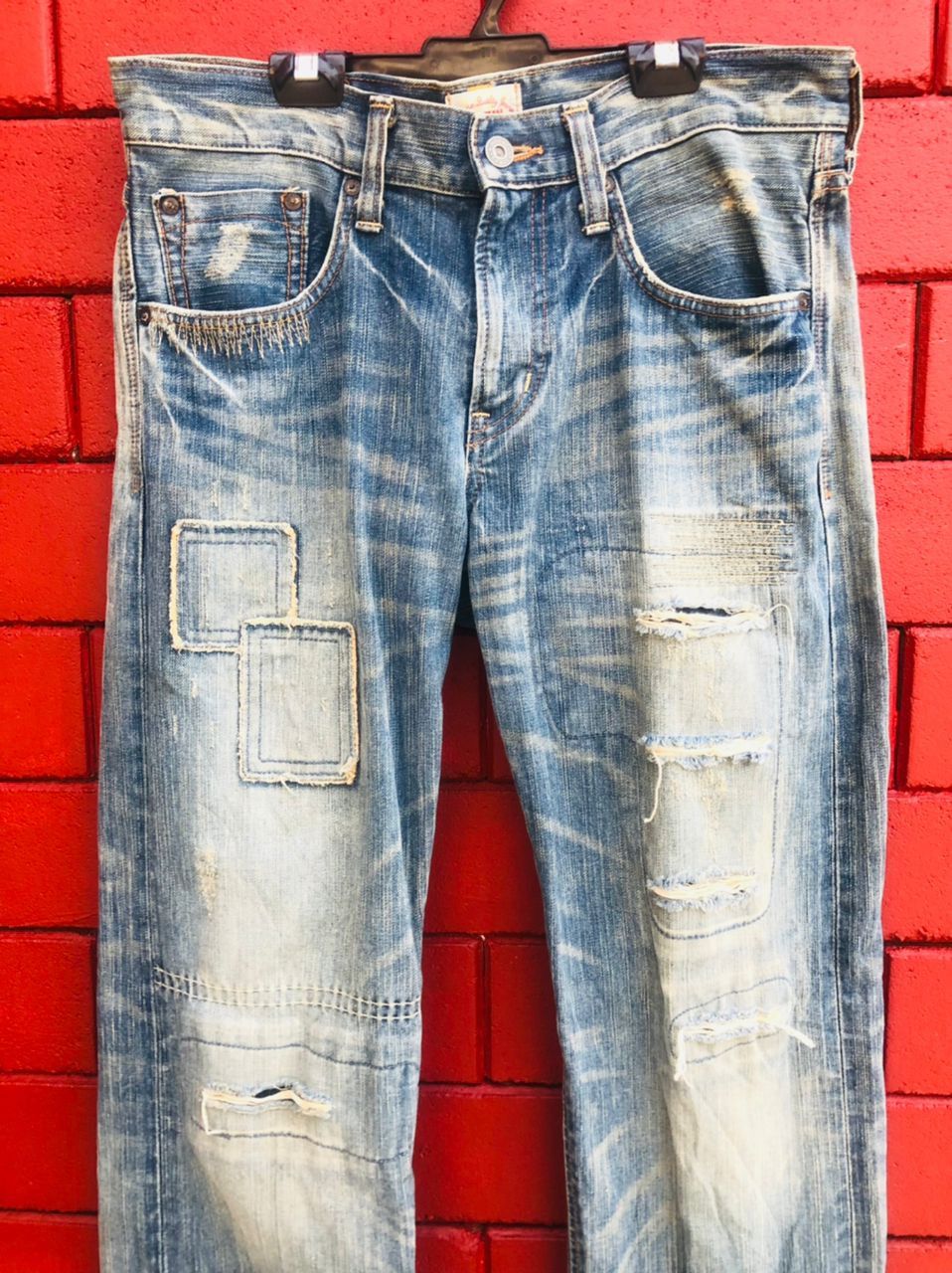 Edwin × Japanese Brand Vintage Edwin Distressed Japanese Designer Fashion Style Size US 32 / EU 48 - 3 Thumbnail