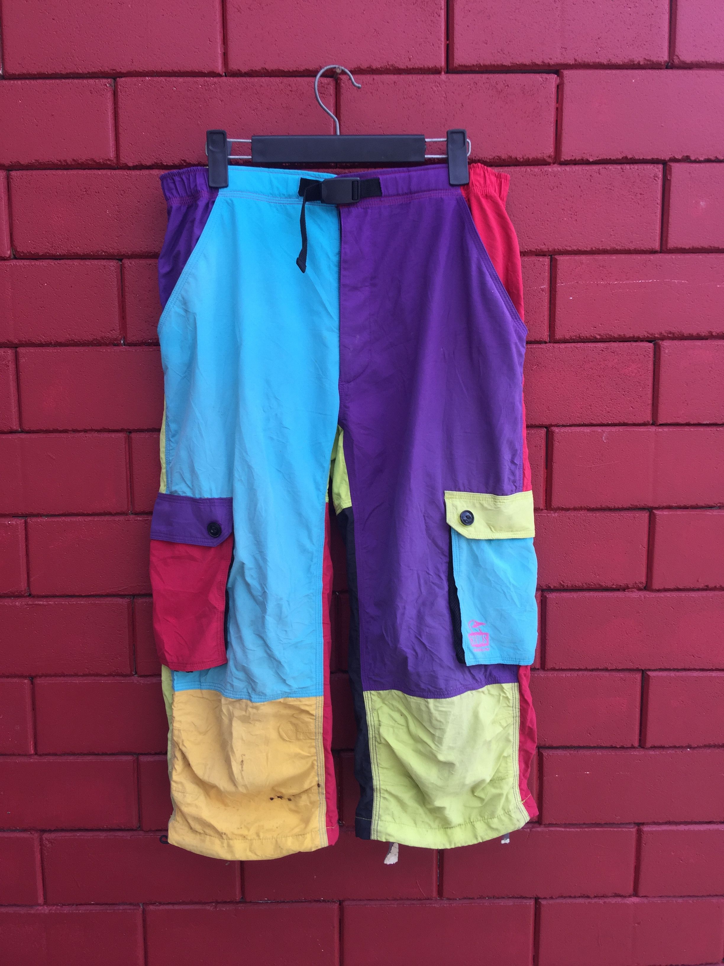 image of Vintage Chums Multicolour Short Pant Travis Scott Style, Men's (Size 32)