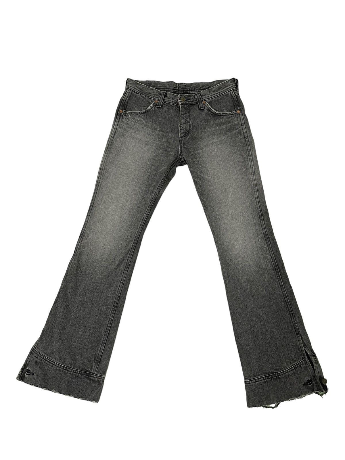 Japanese Brand Flare Jeans Vtg Lee Japan Faded Denim Boot Cut 7🟦 Size US 29 - 2 Thumbnail
